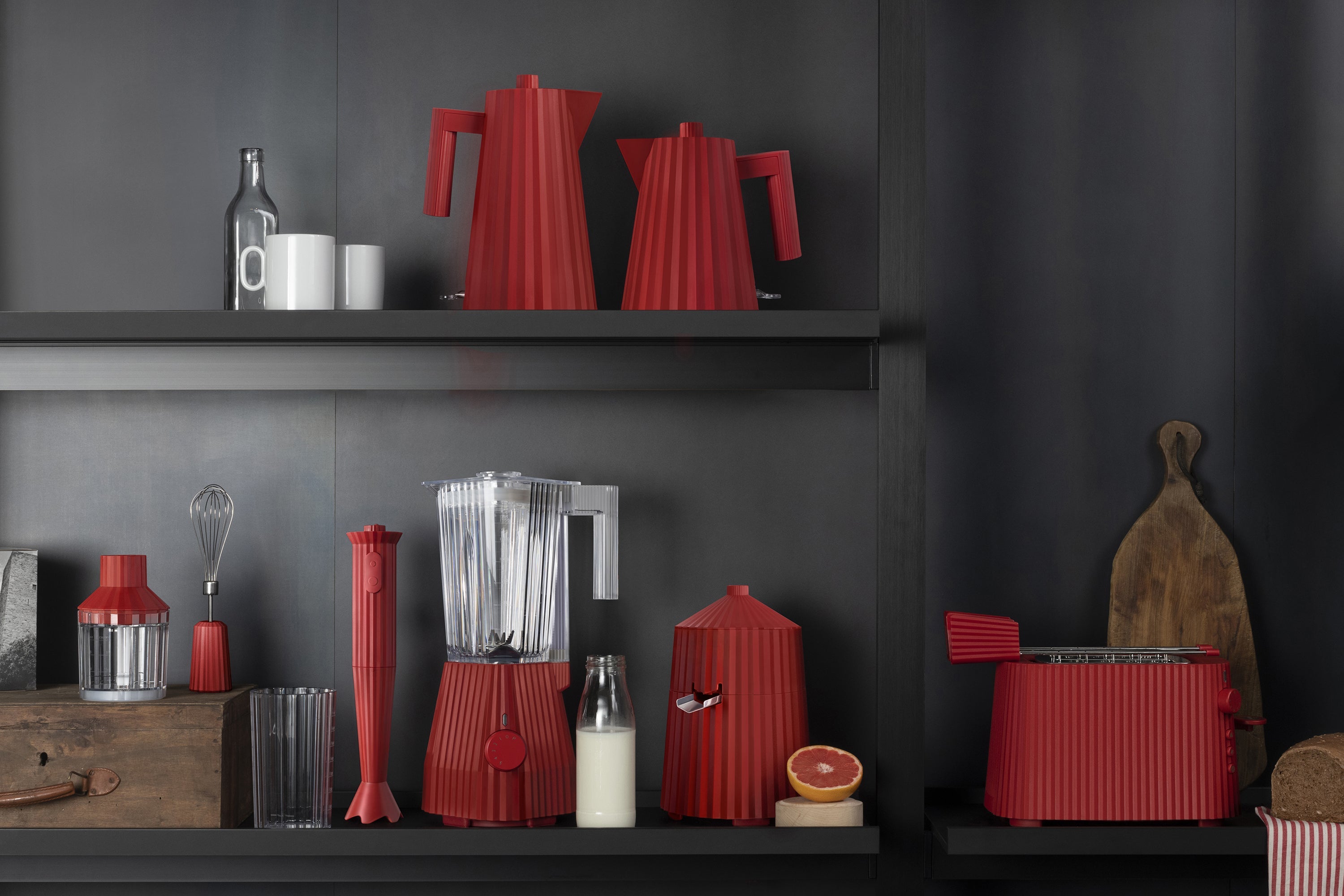 Toster PLISSÉ czerwony – Alessi