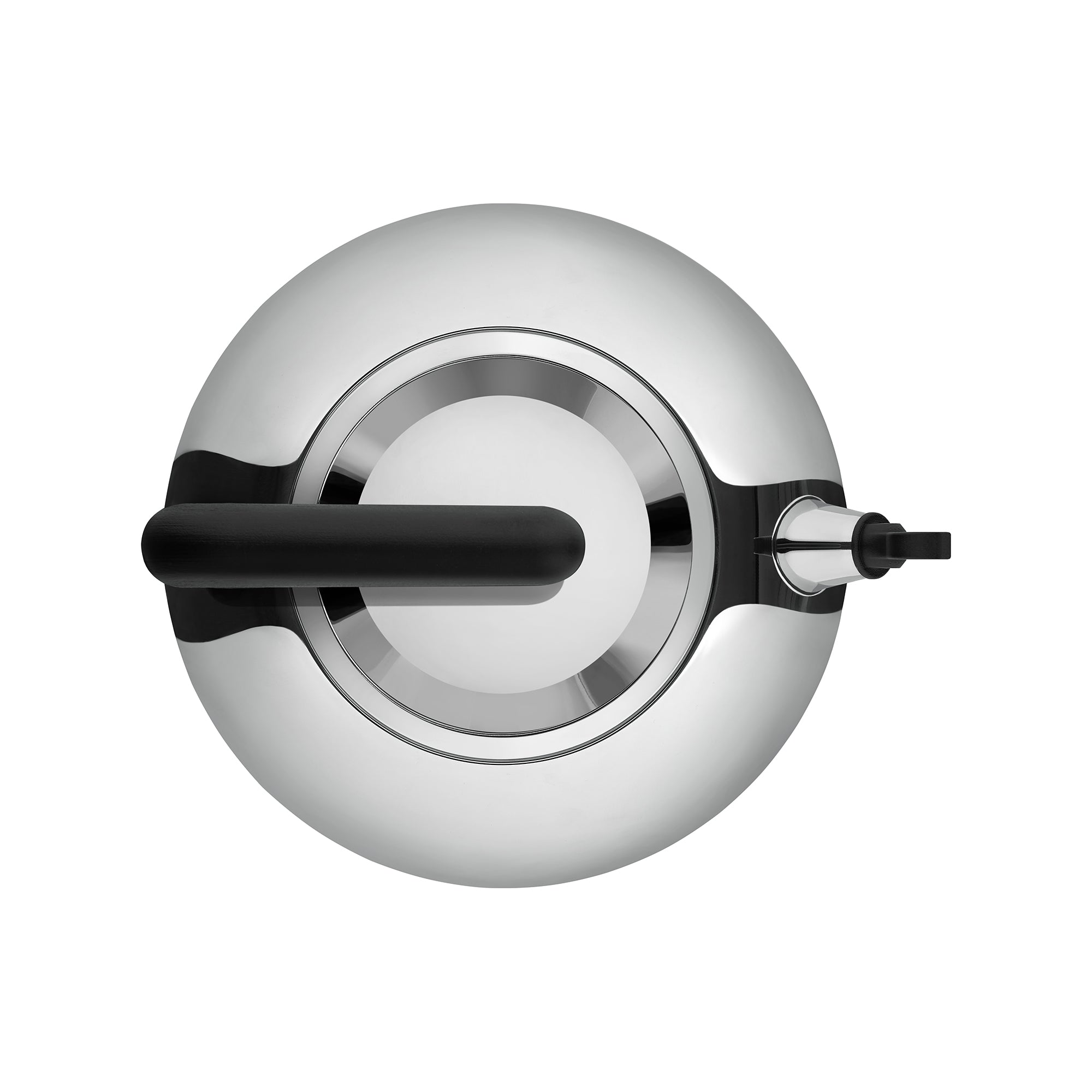 Bulbul Induktionskessel Chrom mit Schwarz