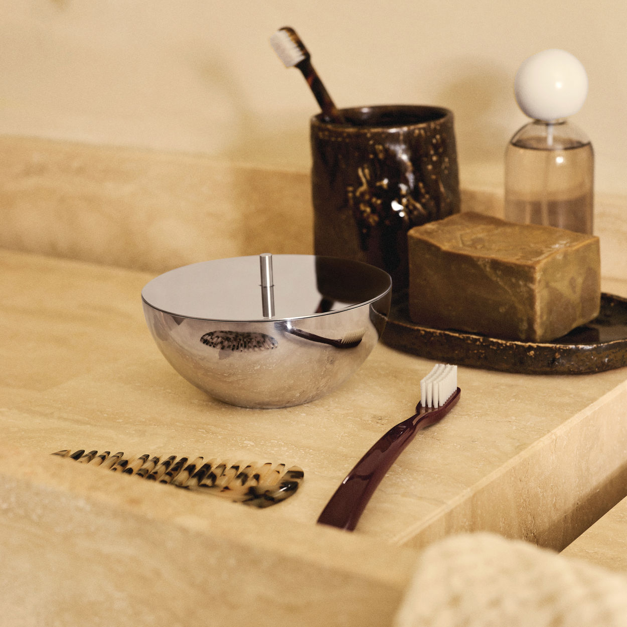 Kerzenbehälter ROCC Edelstahl