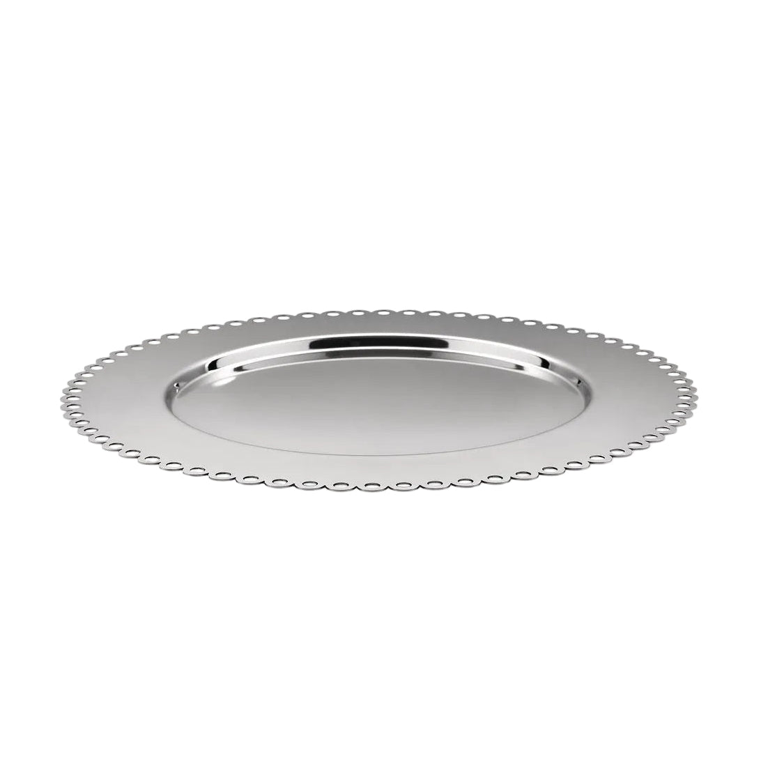 EDGES Stainless Steel Serving Plate
