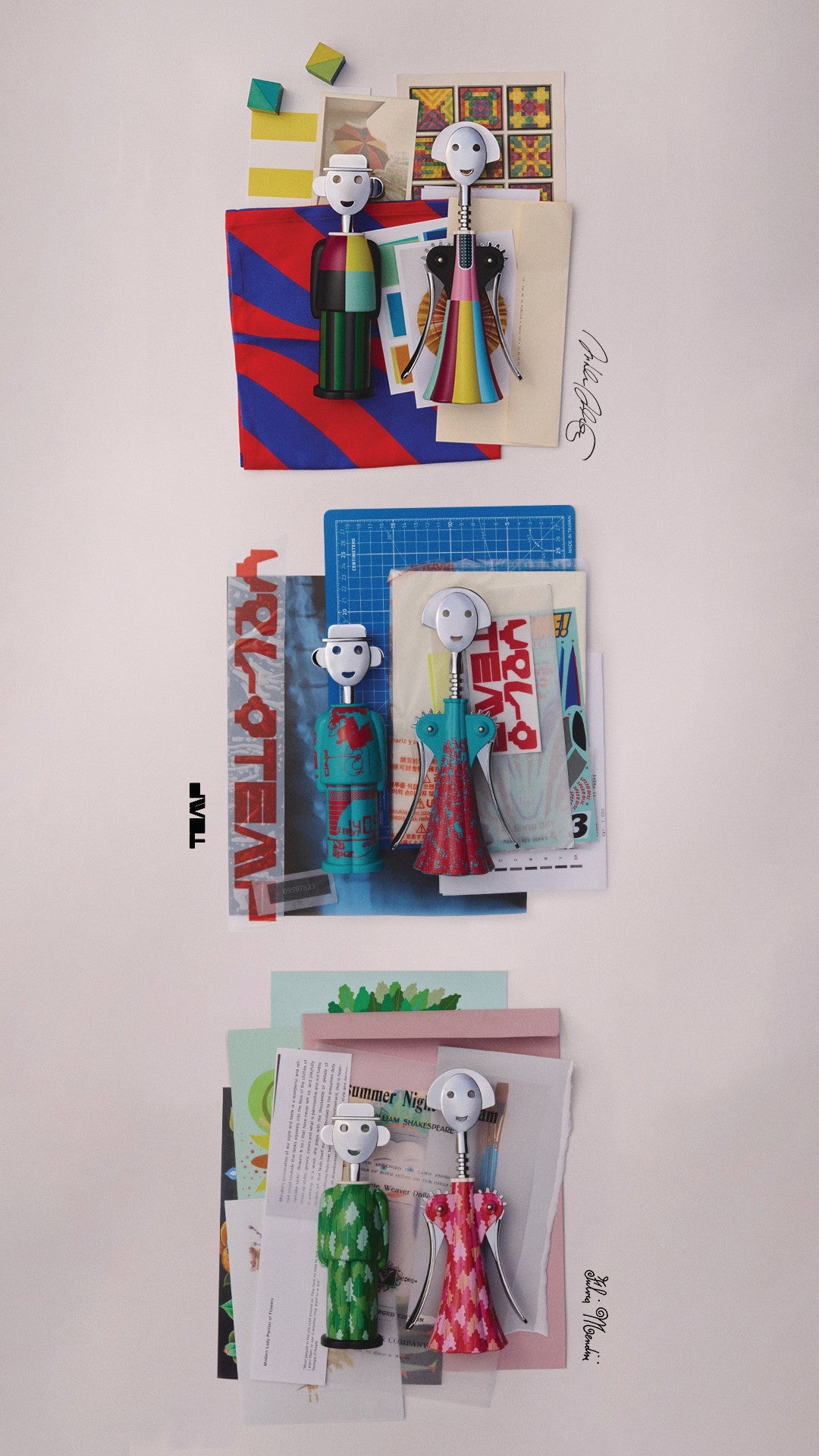 Alessandro M. Flügelspieler Korkenzieher - Arborea Zielony