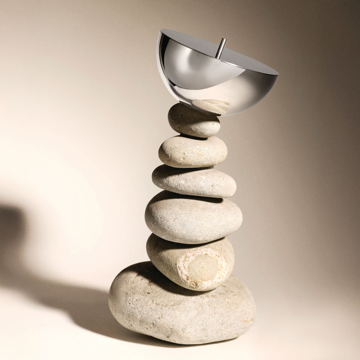 Kerzenbehälter ROCC Edelstahl