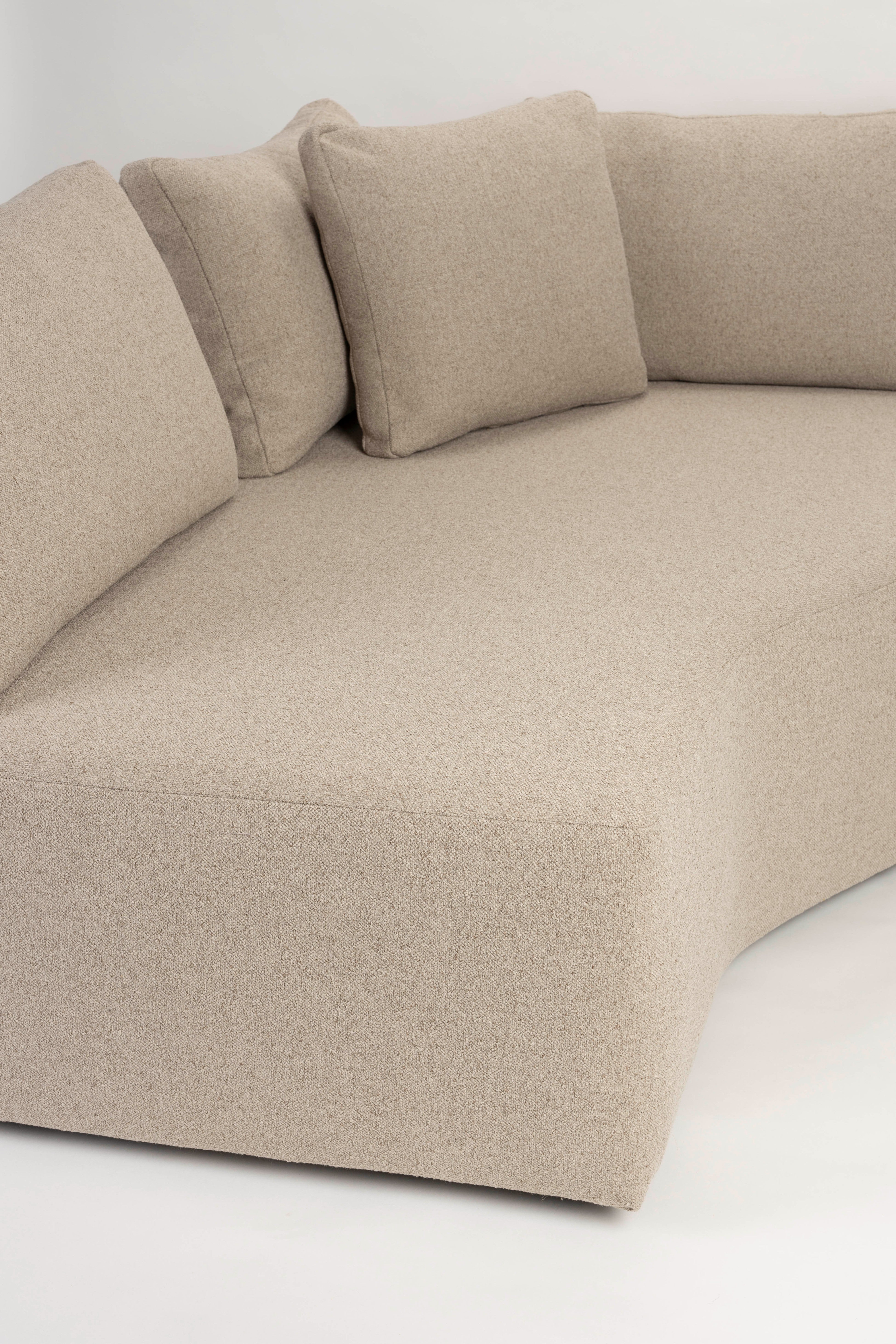 PROSPER modular sofa - left chaise longue cappuccino