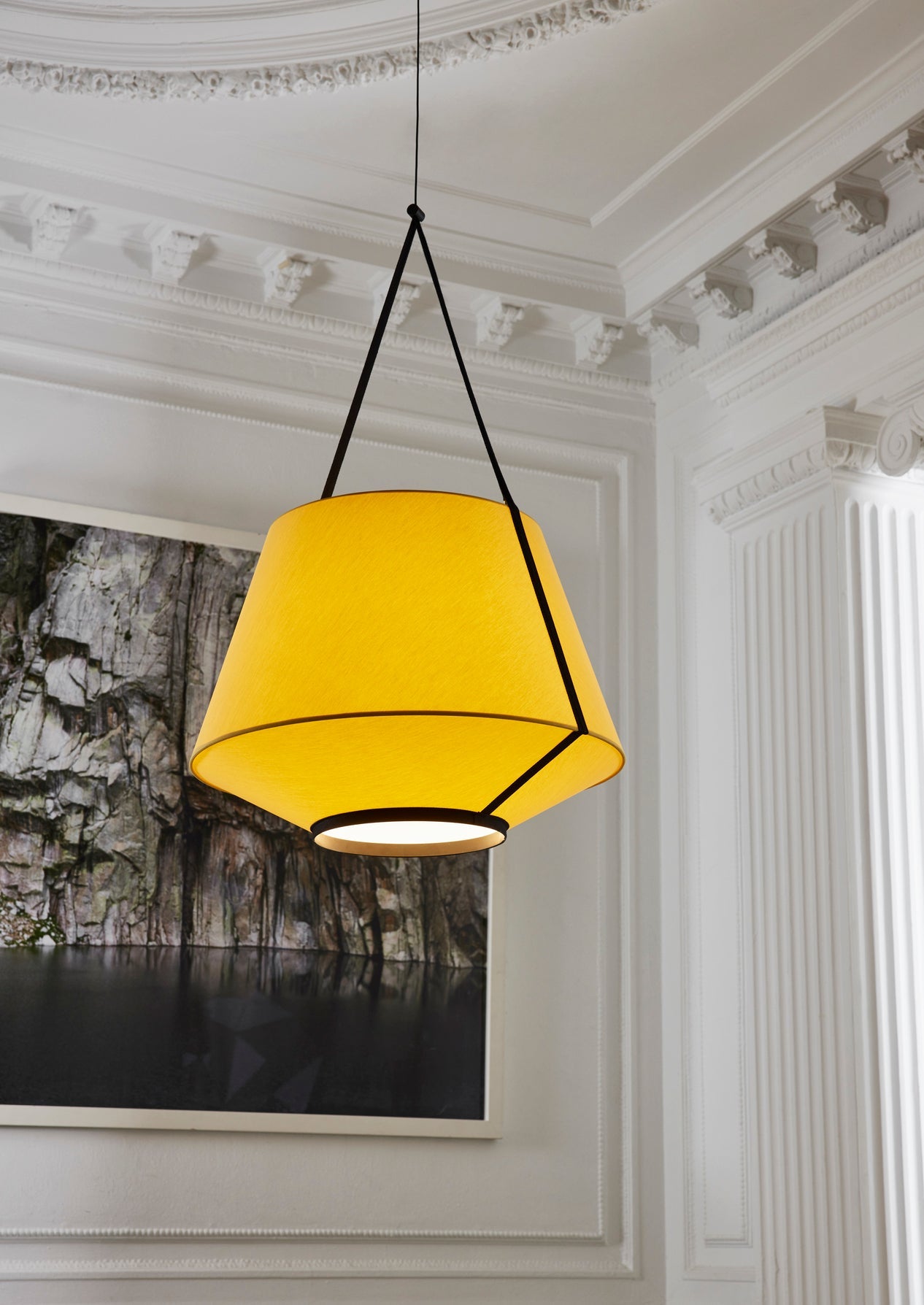 Lampa wisząca CARRIE żółty – Forestier