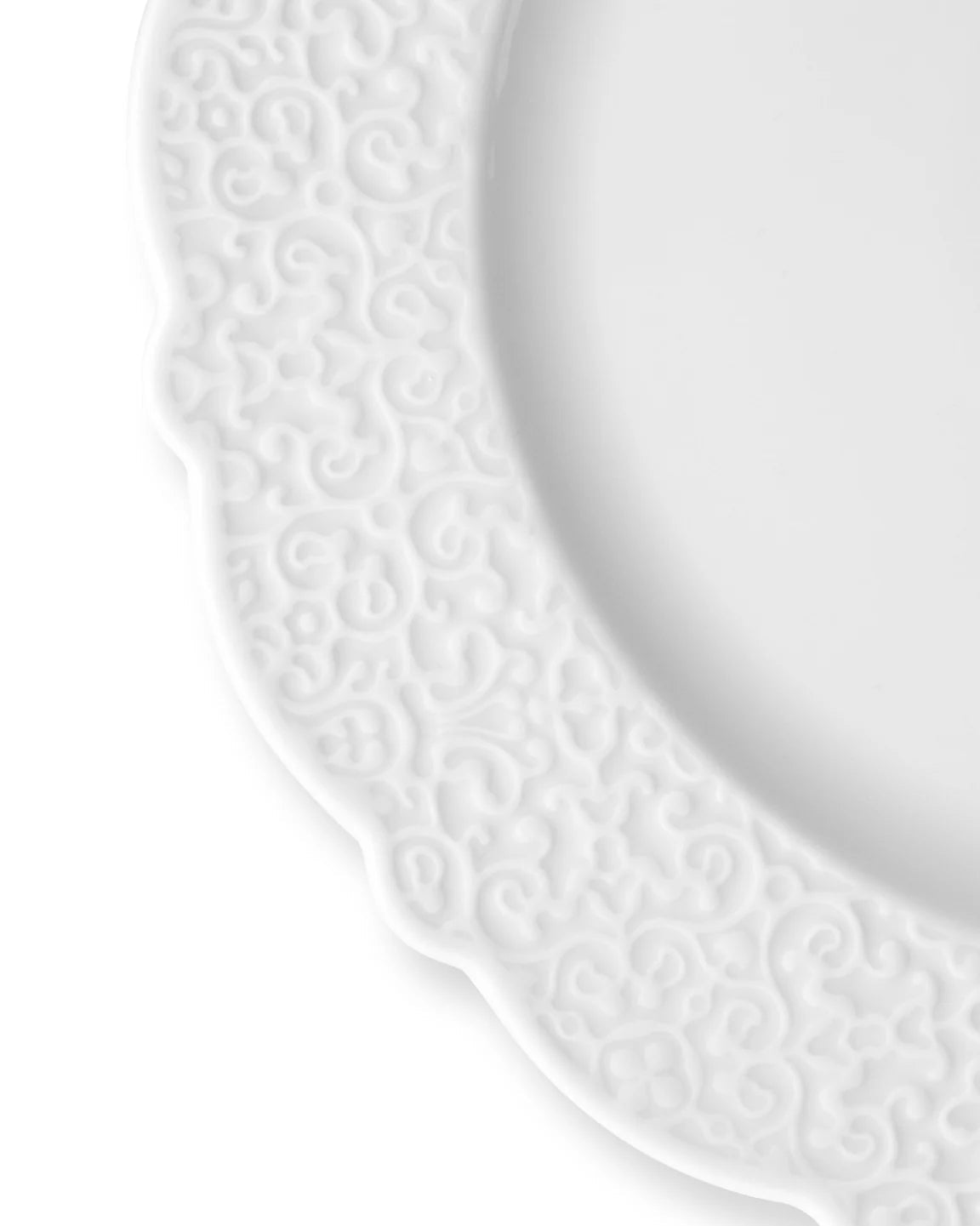 Talerz do serwowania DRESSED biała porcelana, marka Alessi