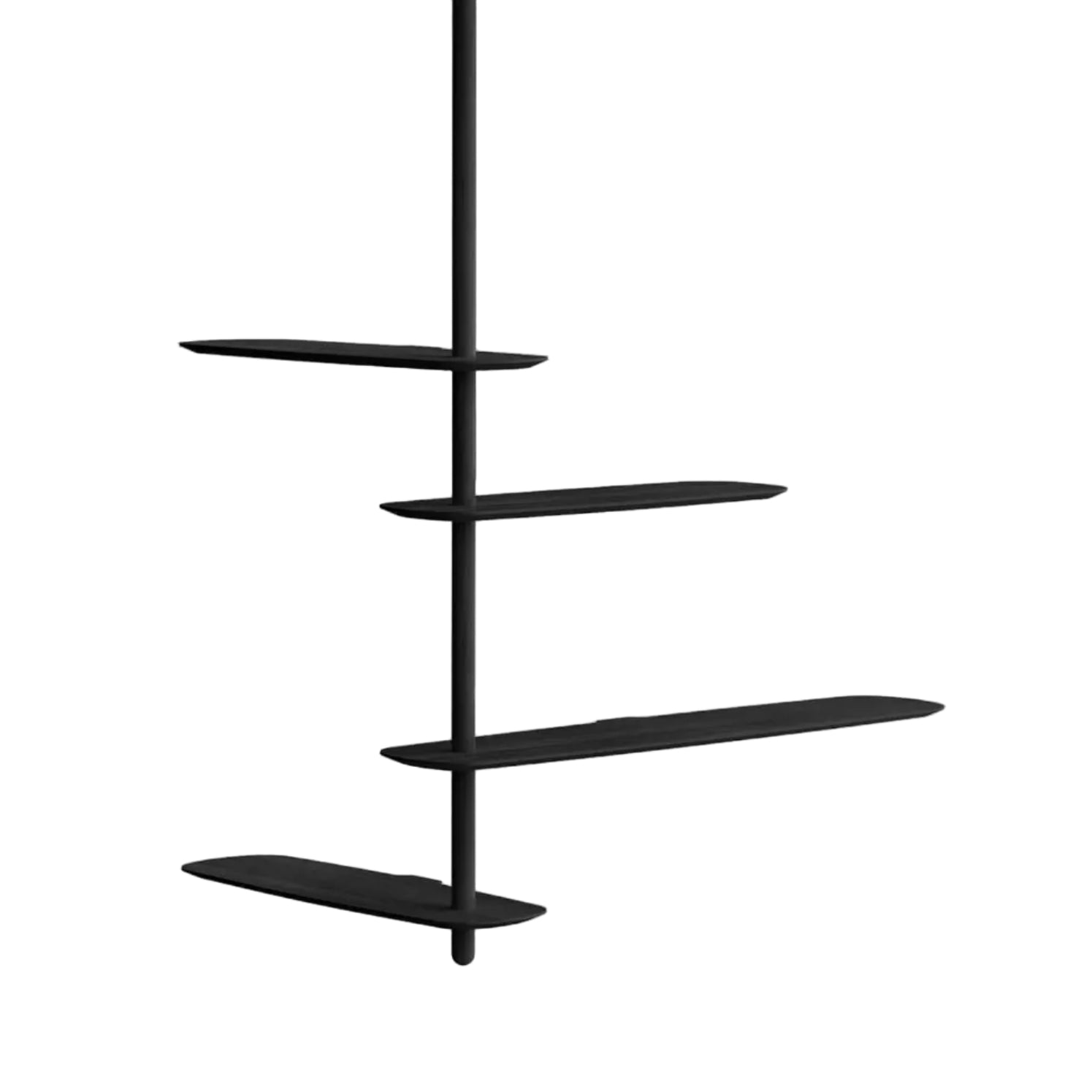 Wandregal UNICA - KONFIGURATION 09 schwarzer Eschenfurnier