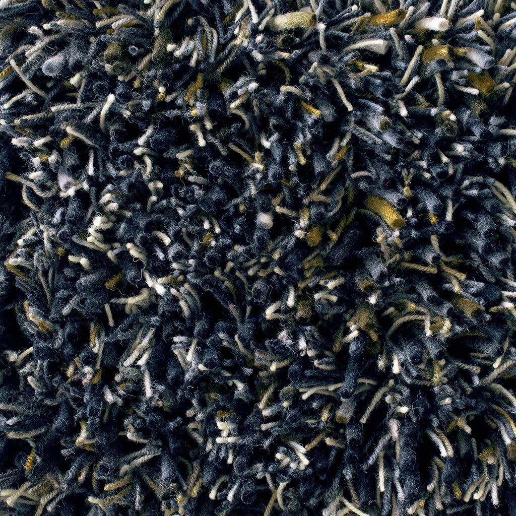 SPRING long pile carpet in navy blue