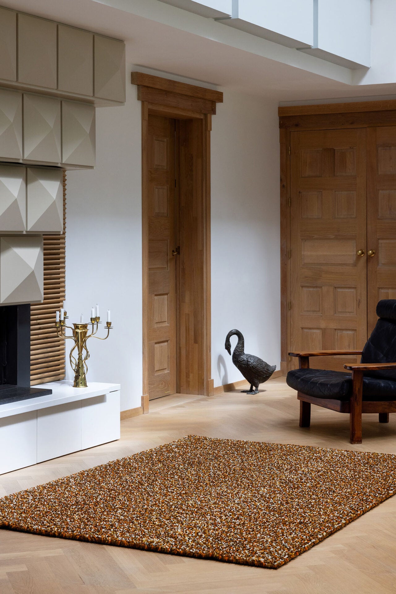 Teppich POP ART orange mit langem Flor