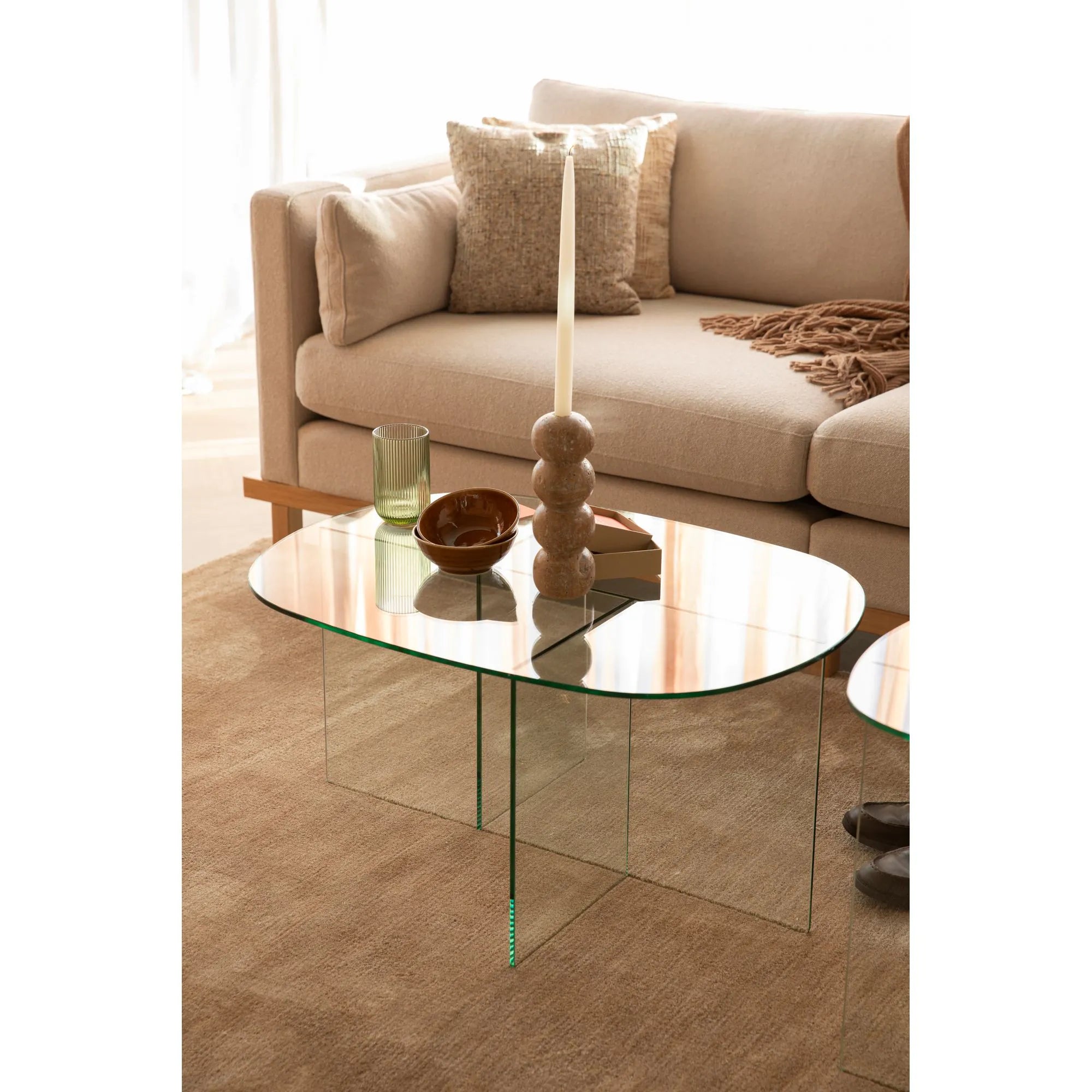 Kaffeetisch LINEA Glas