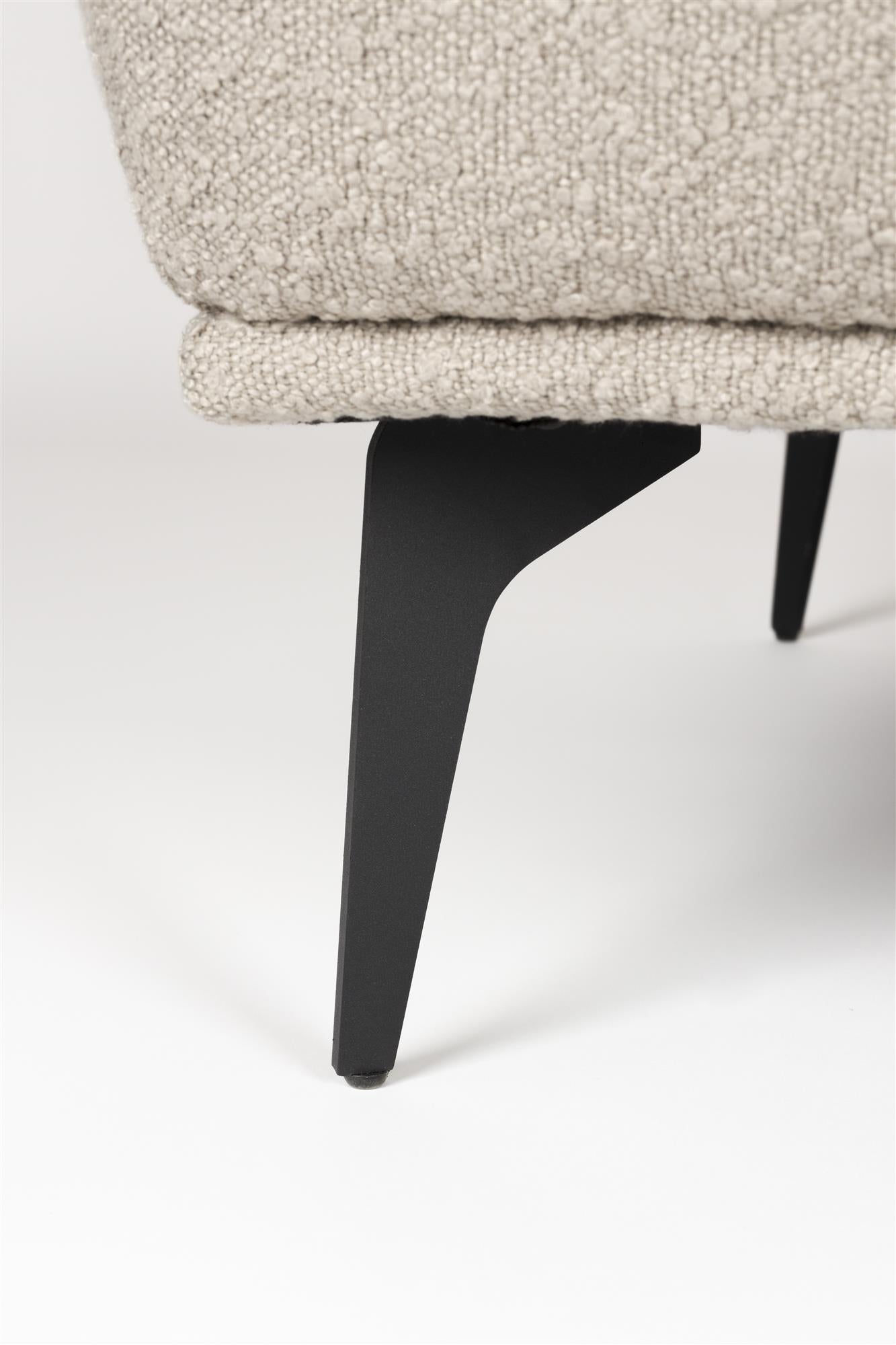 Beige CIELKE Sofa Bed with Black Base