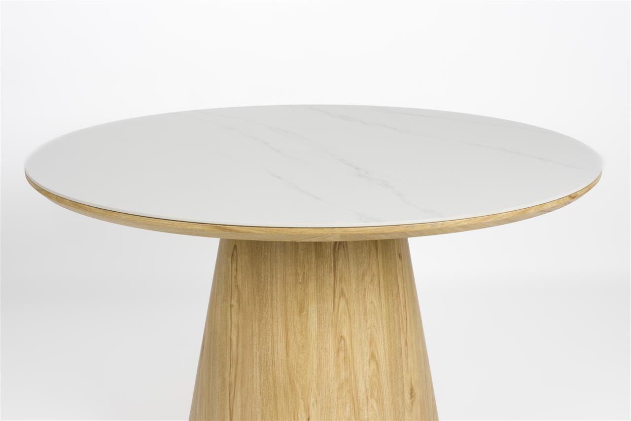 ALMIRA round table oak veneer