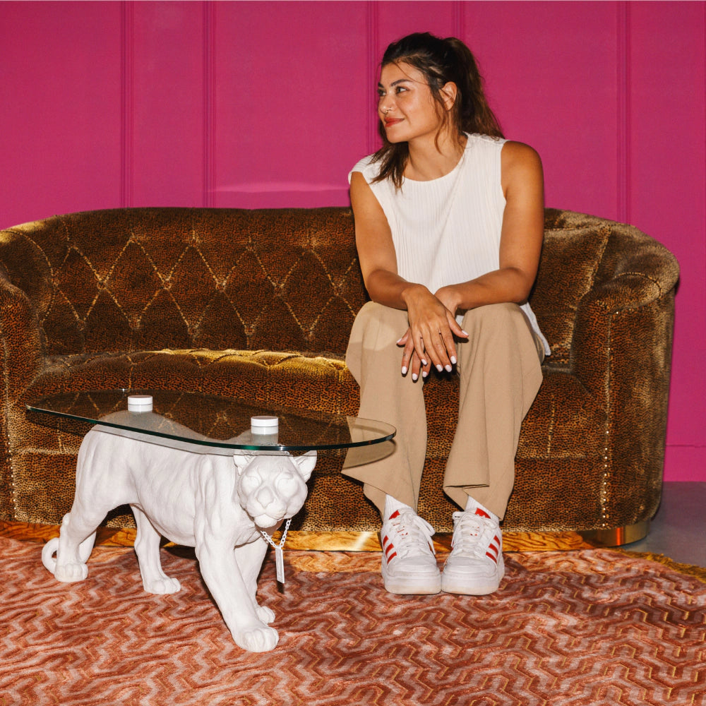 DOPE AS HELL white coffee table