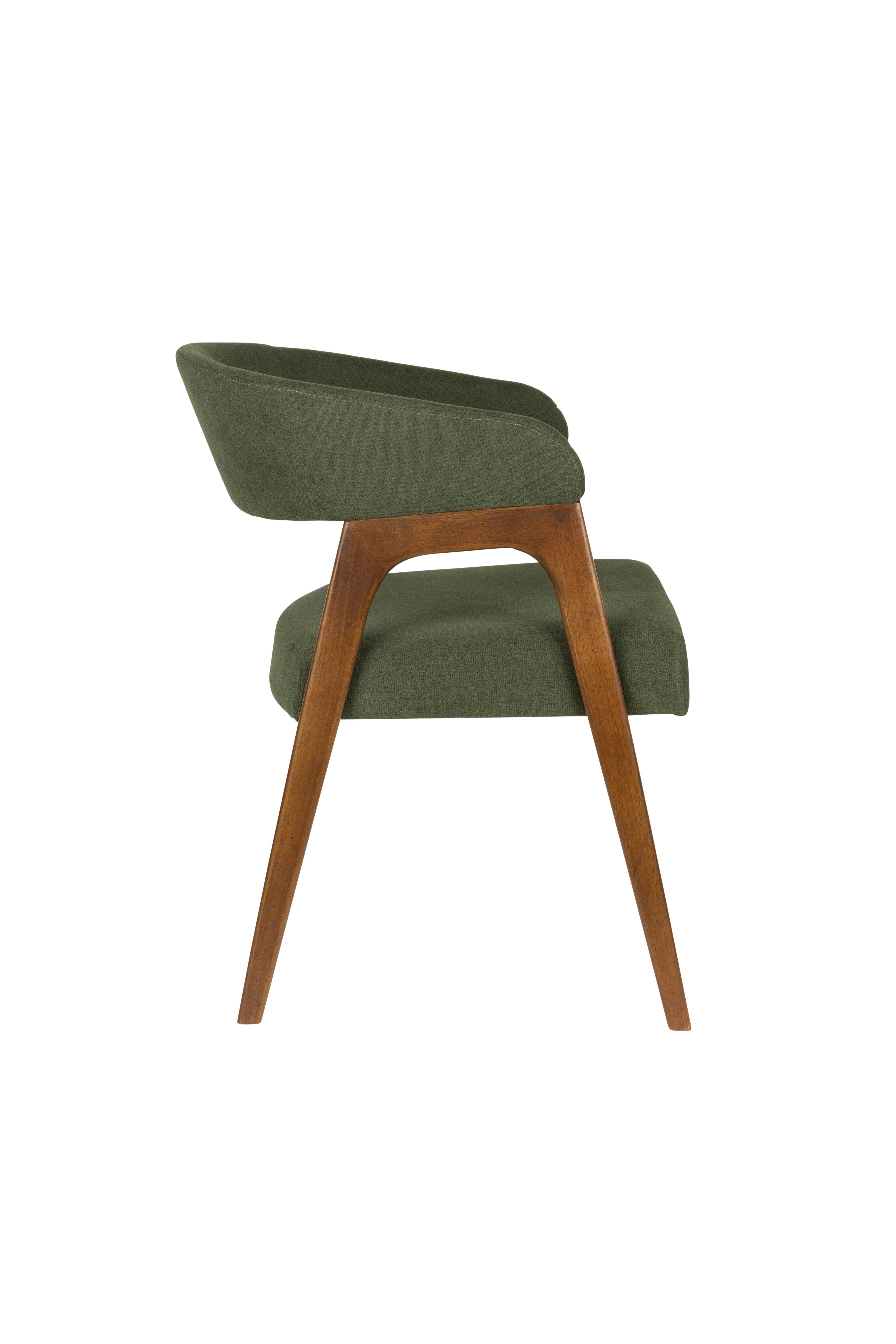 ADAMELLO chair green with wooden base