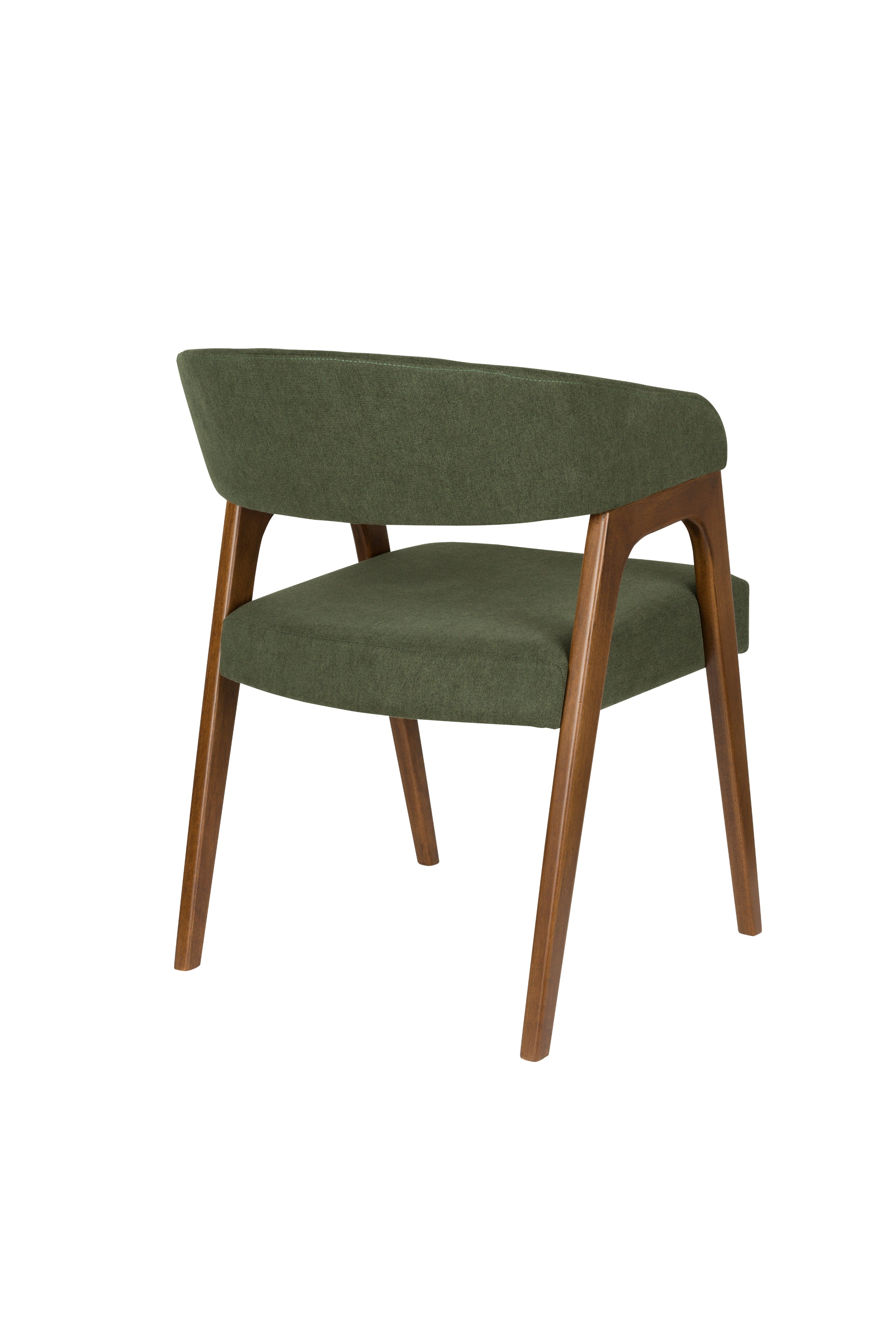 ADAMELLO chair green with wooden base