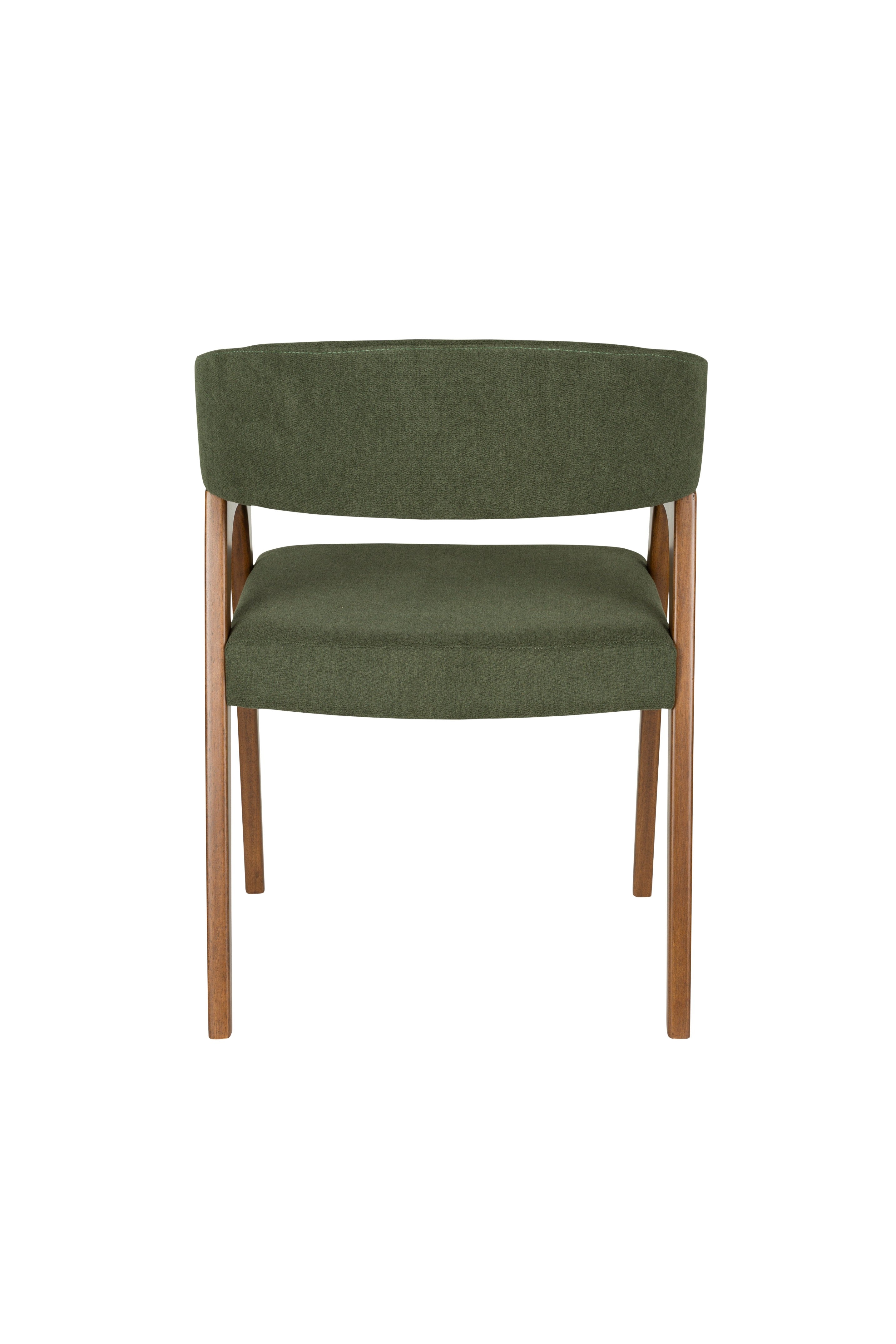 ADAMELLO chair green with wooden base