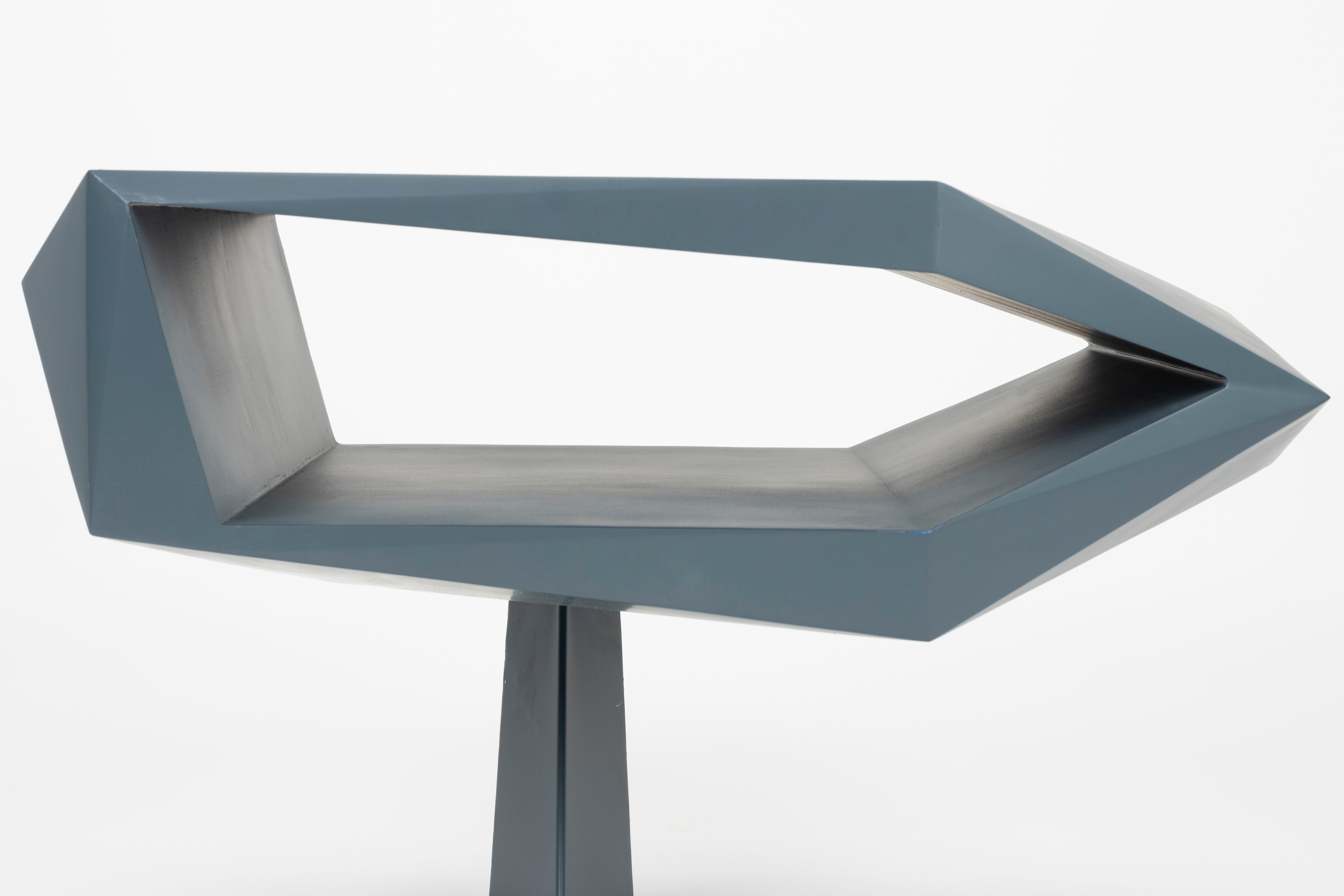 Beistelltisch NORTH - SPACE BLACK granatblau