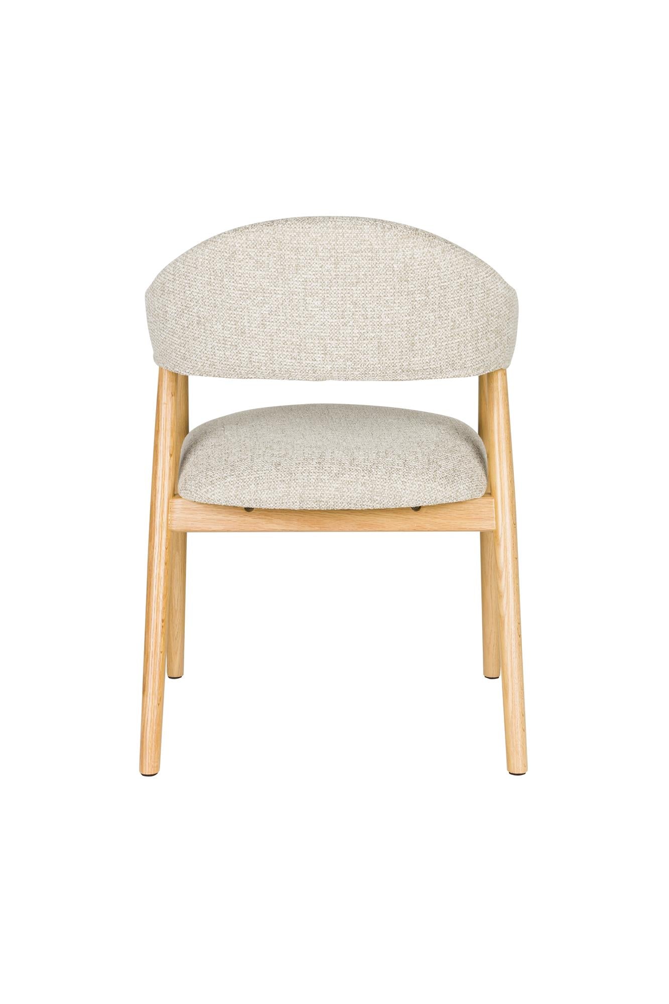 Stuhl INDY hellbraun mit Holzgestell