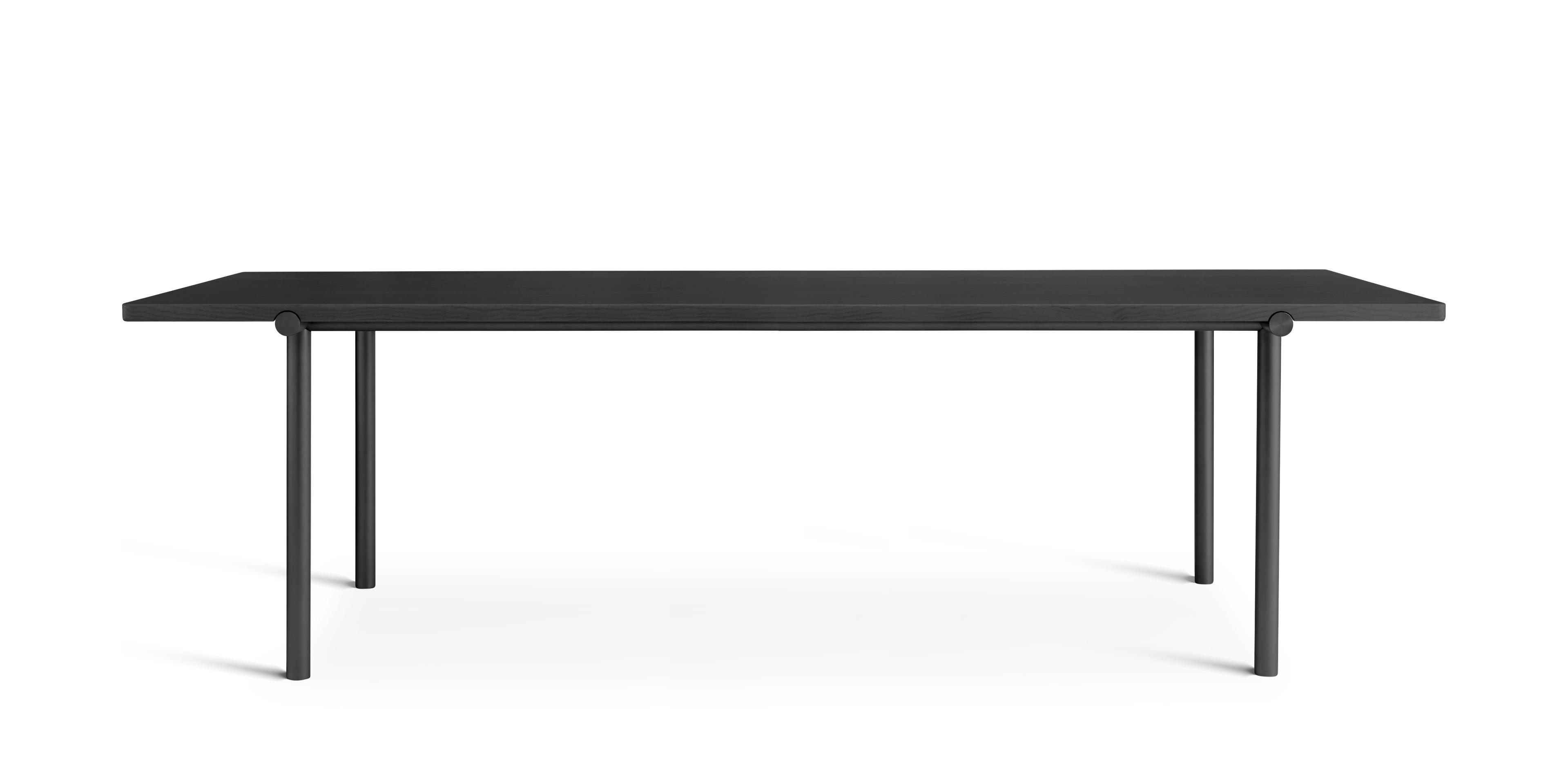 TUBBY TUBE black table with black base