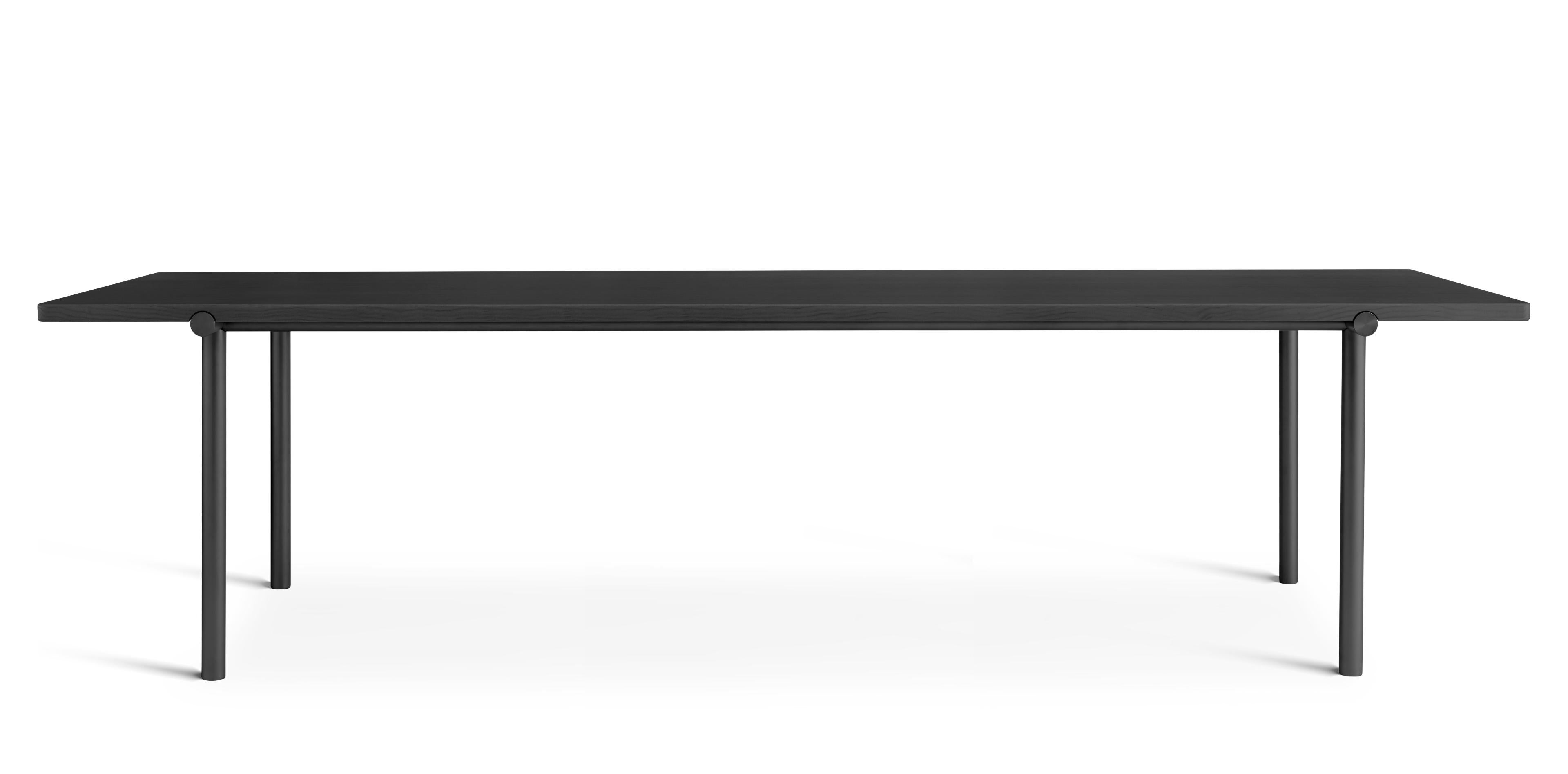 TUBBY TUBE black table with black base