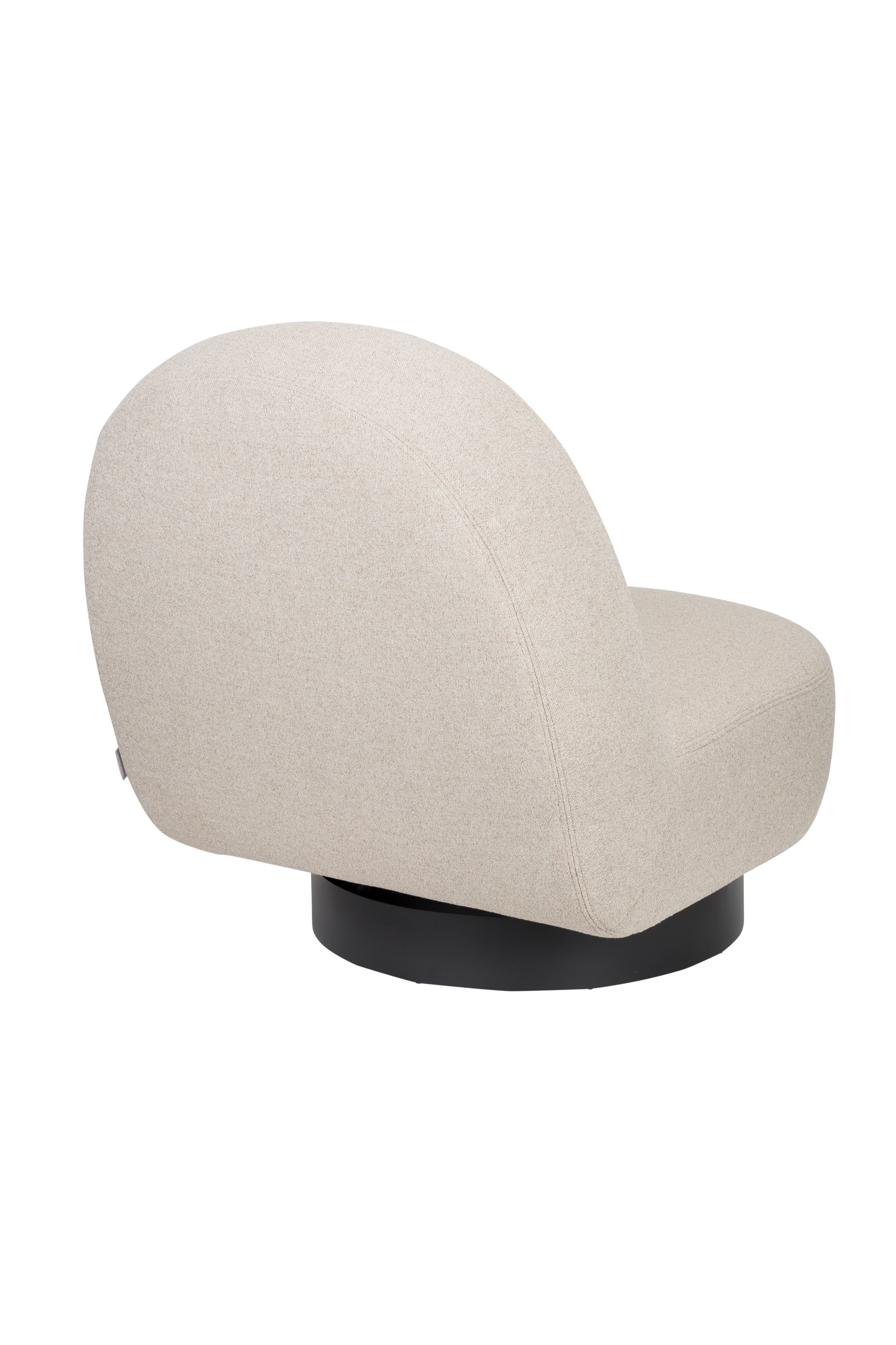 EDEN armchair cappuccino with black base