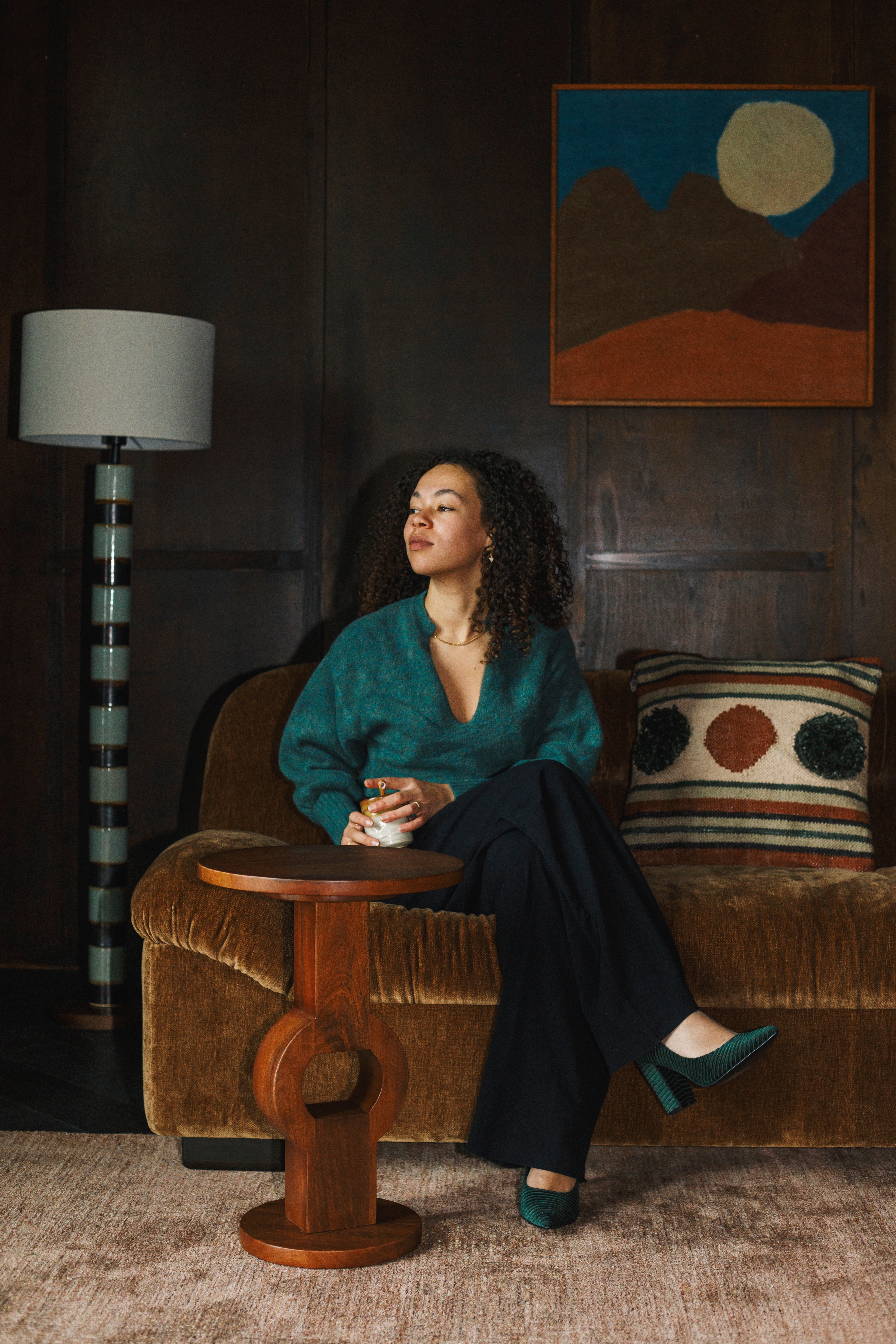 Beistelltisch TONDO aus Mangoholz