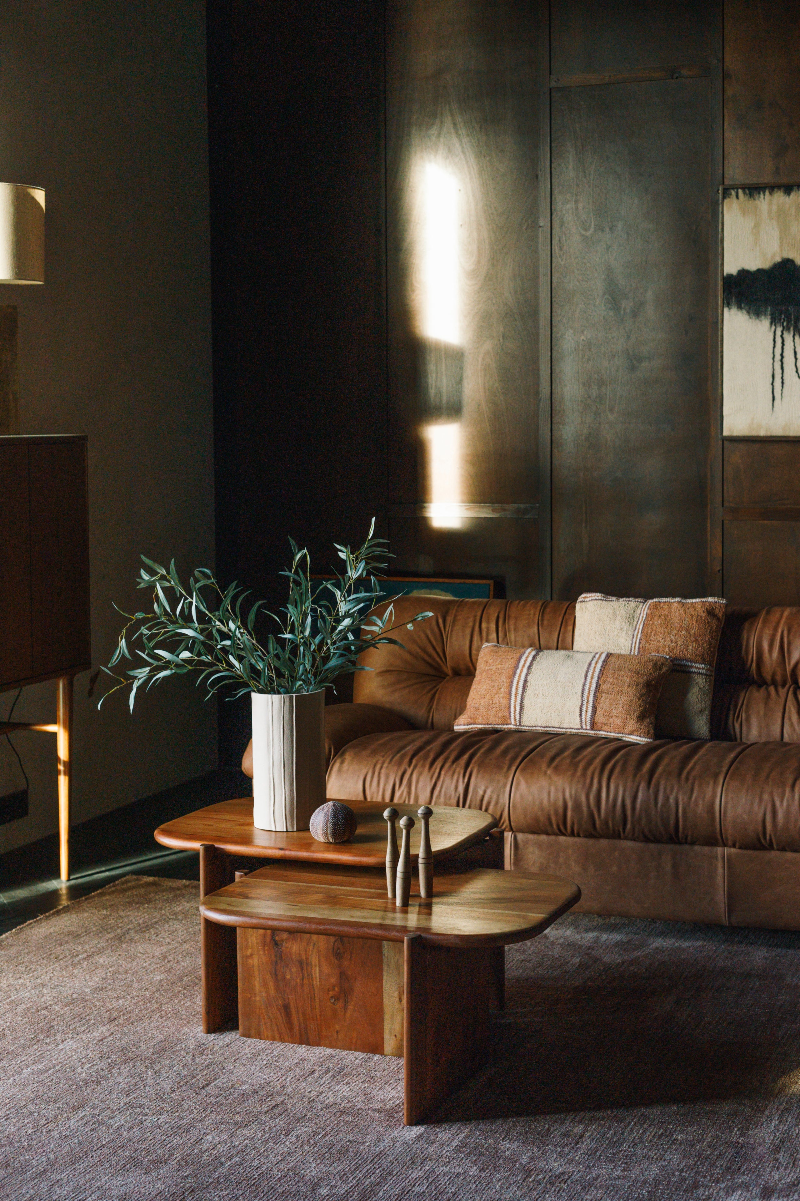 DOUGLAS sofa cognac leather