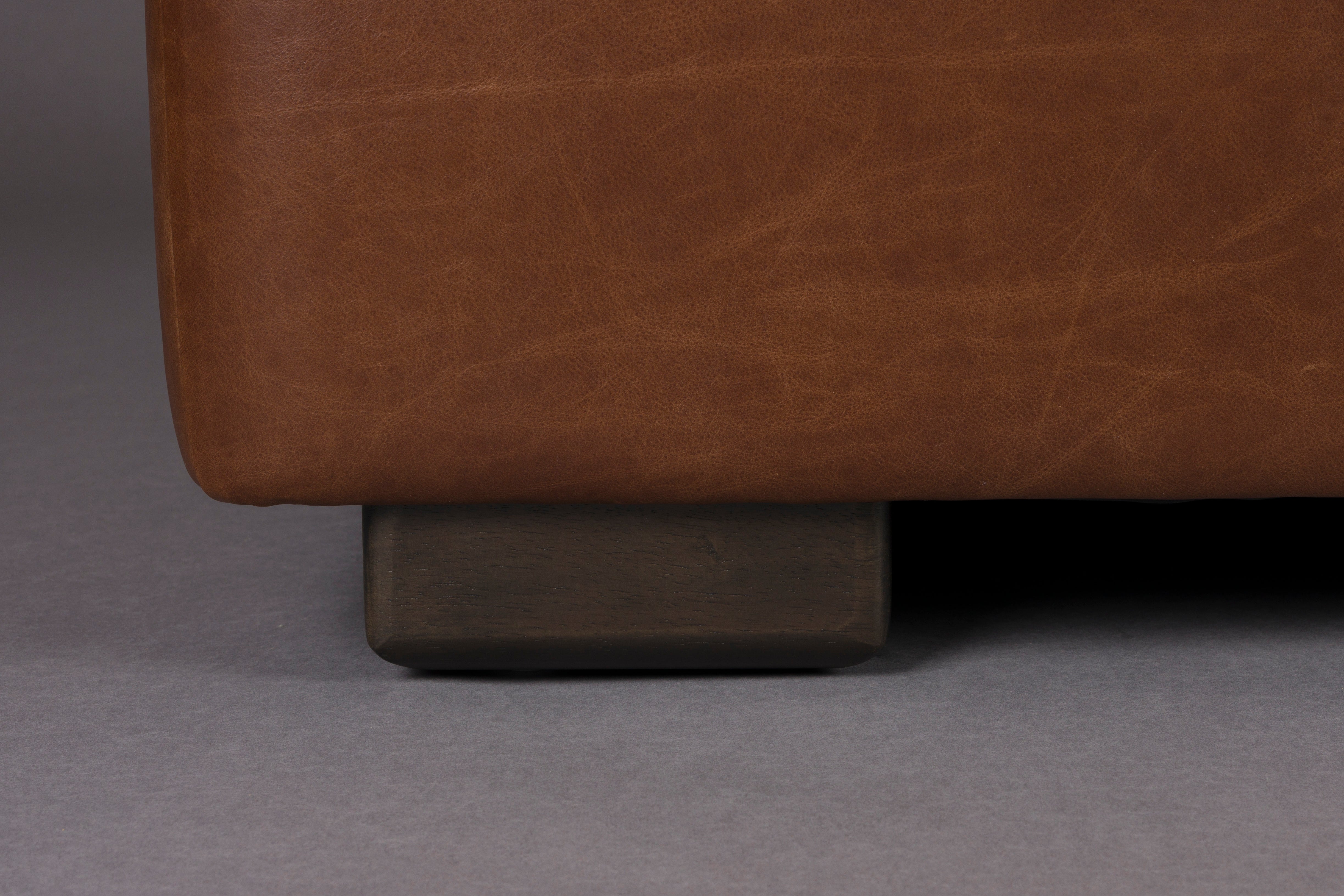 Sofa DOUGLAS schokoladenbraunes Leder