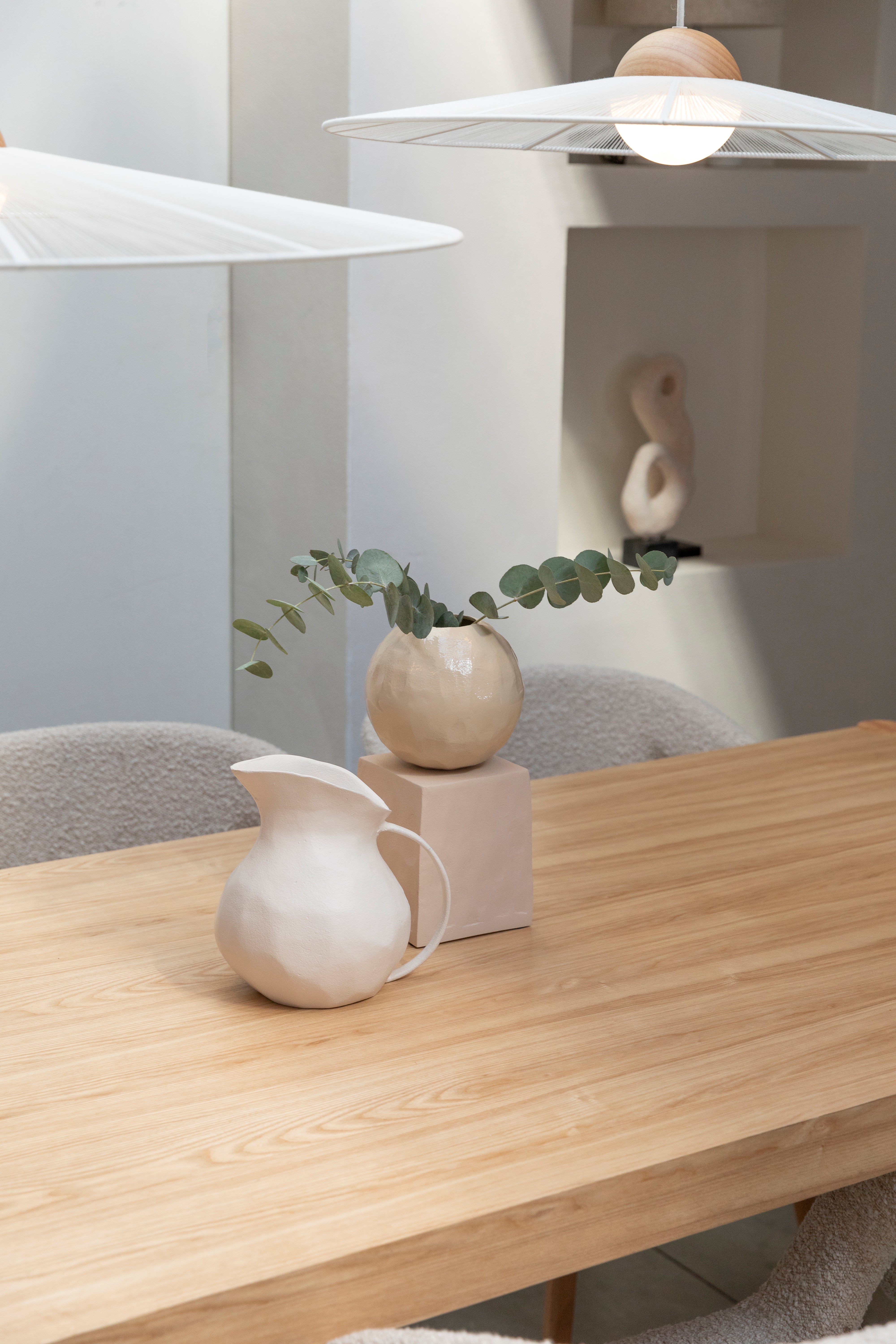 STICKS table made of ash wood