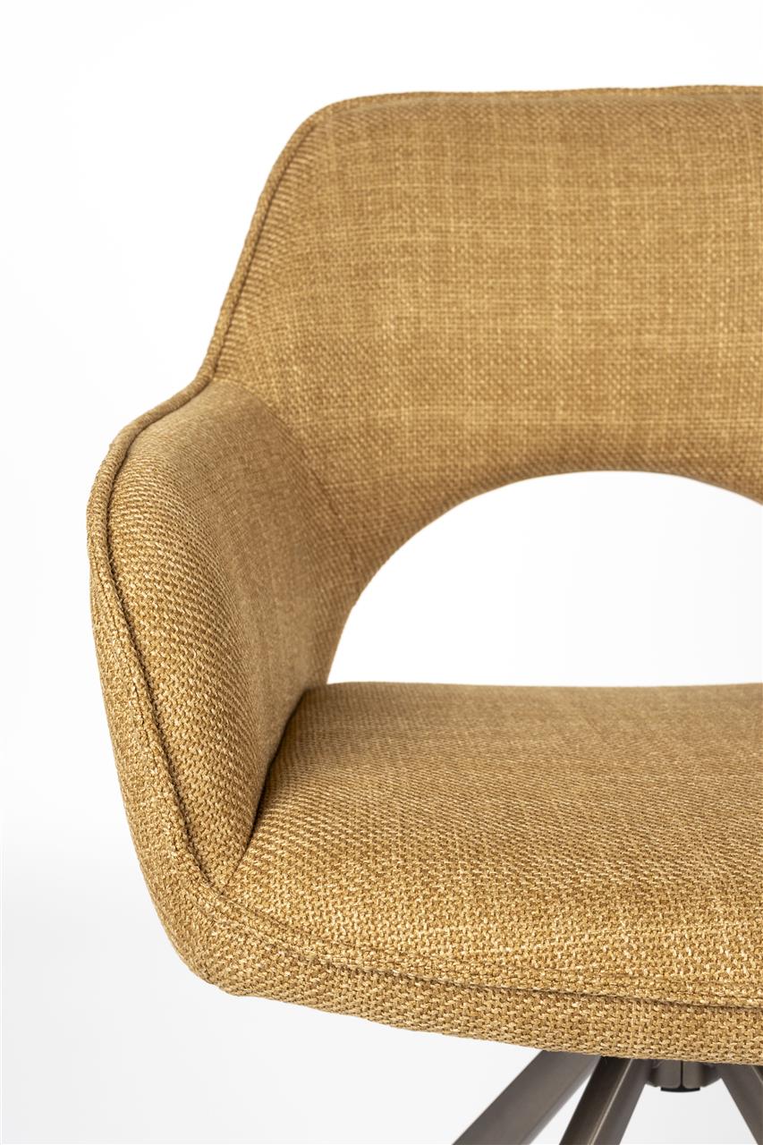 TOYE chair mustard brown