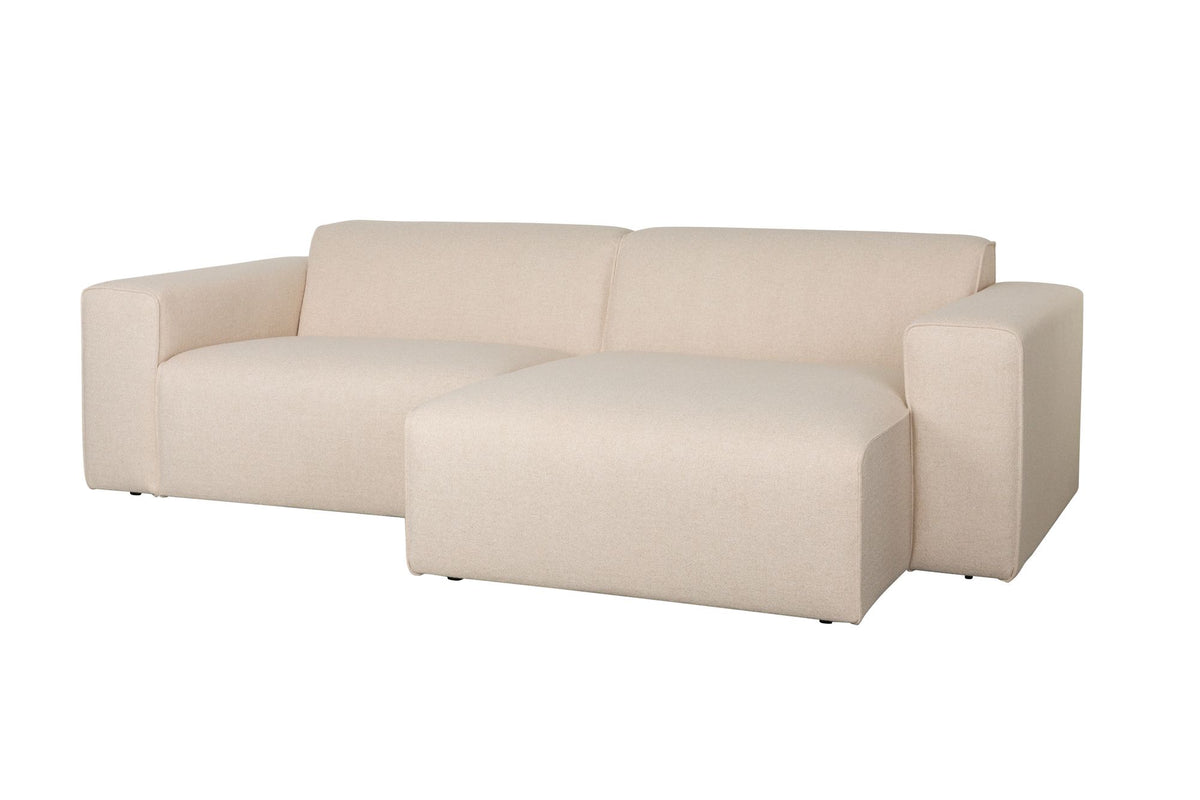 Sofa 3-osobowa MILKA piaskowy prawostronny – ujęcie 2
