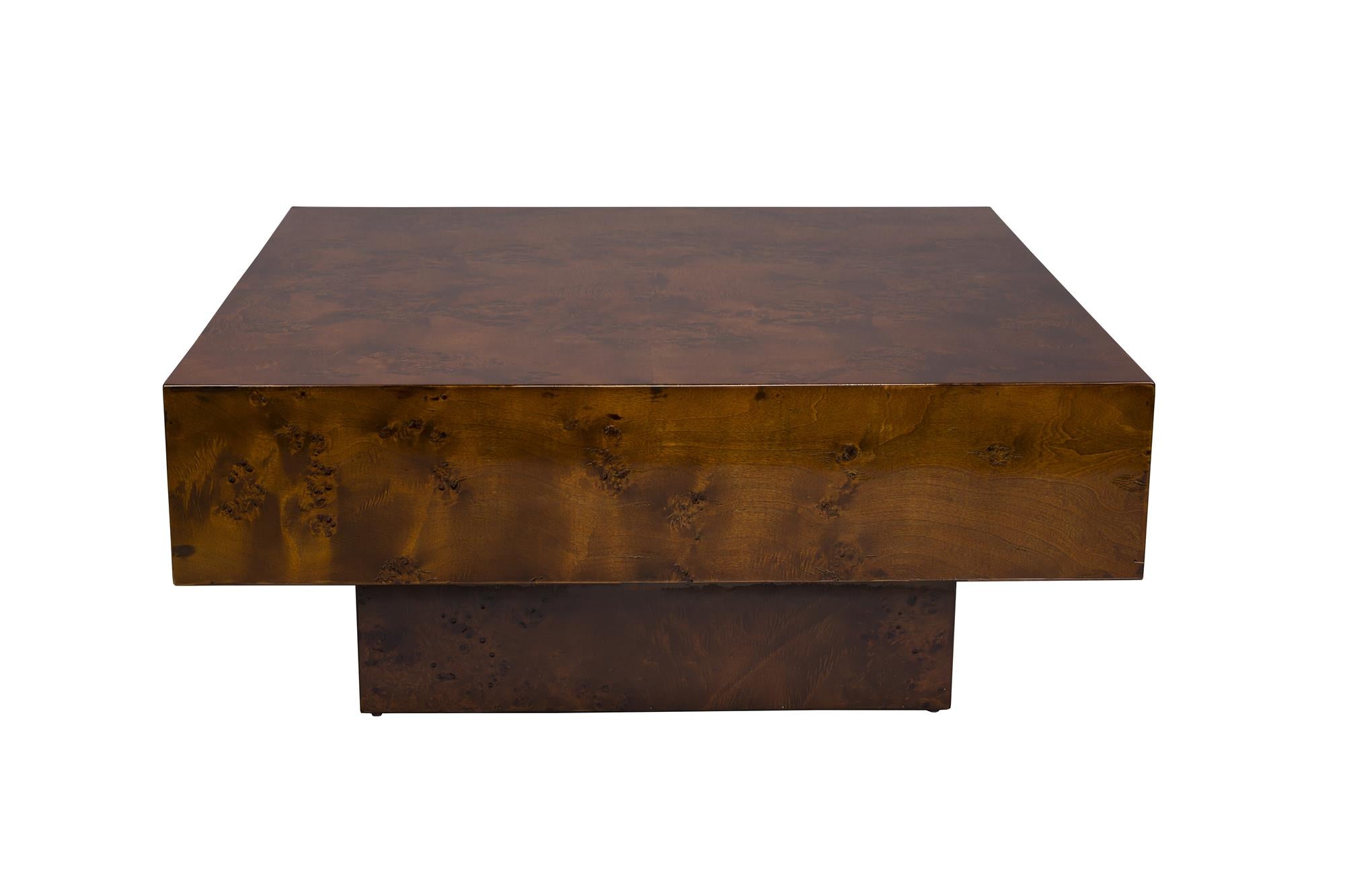 QUINN walnut veneer coffee table