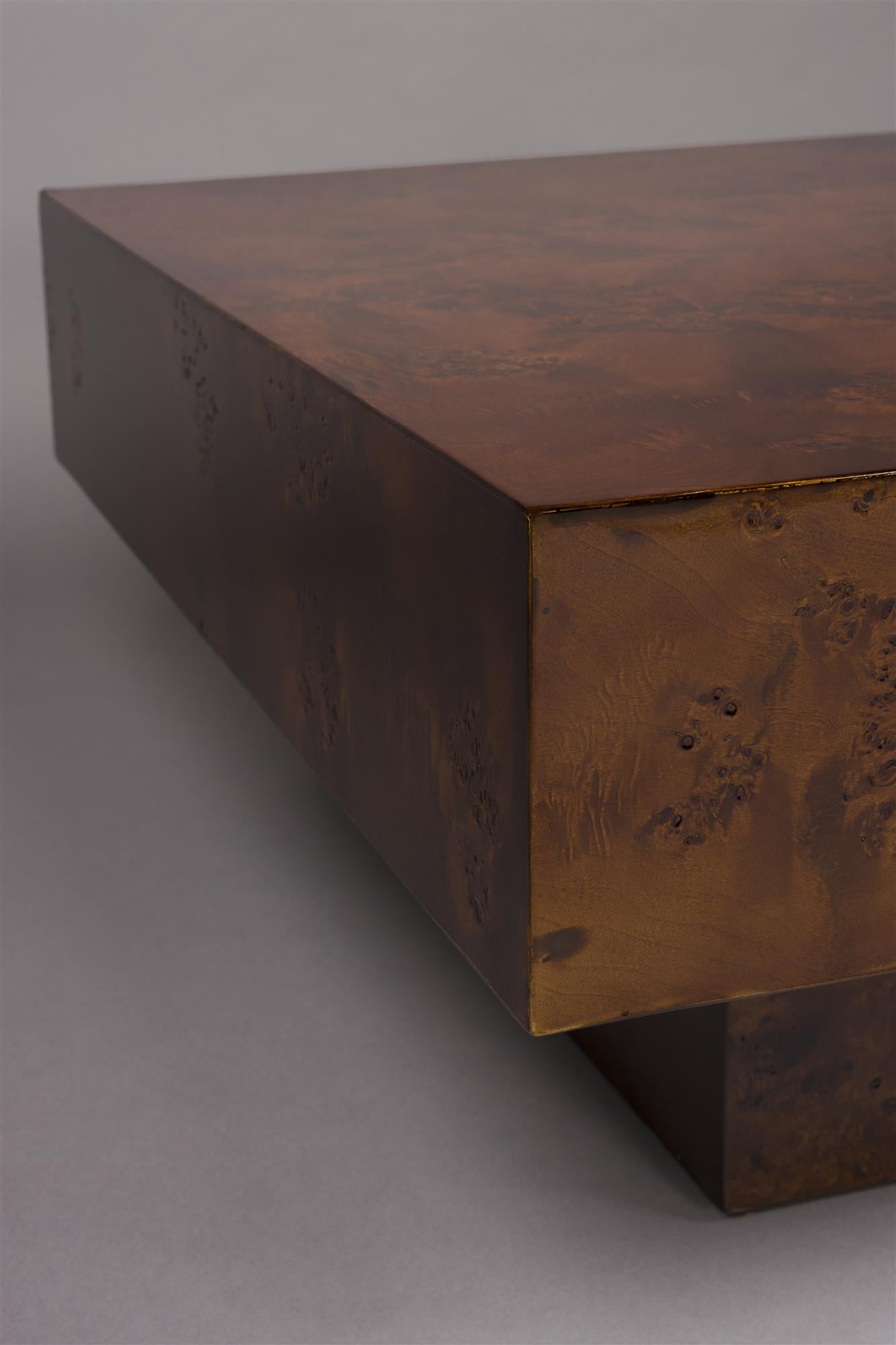 QUINN walnut veneer coffee table