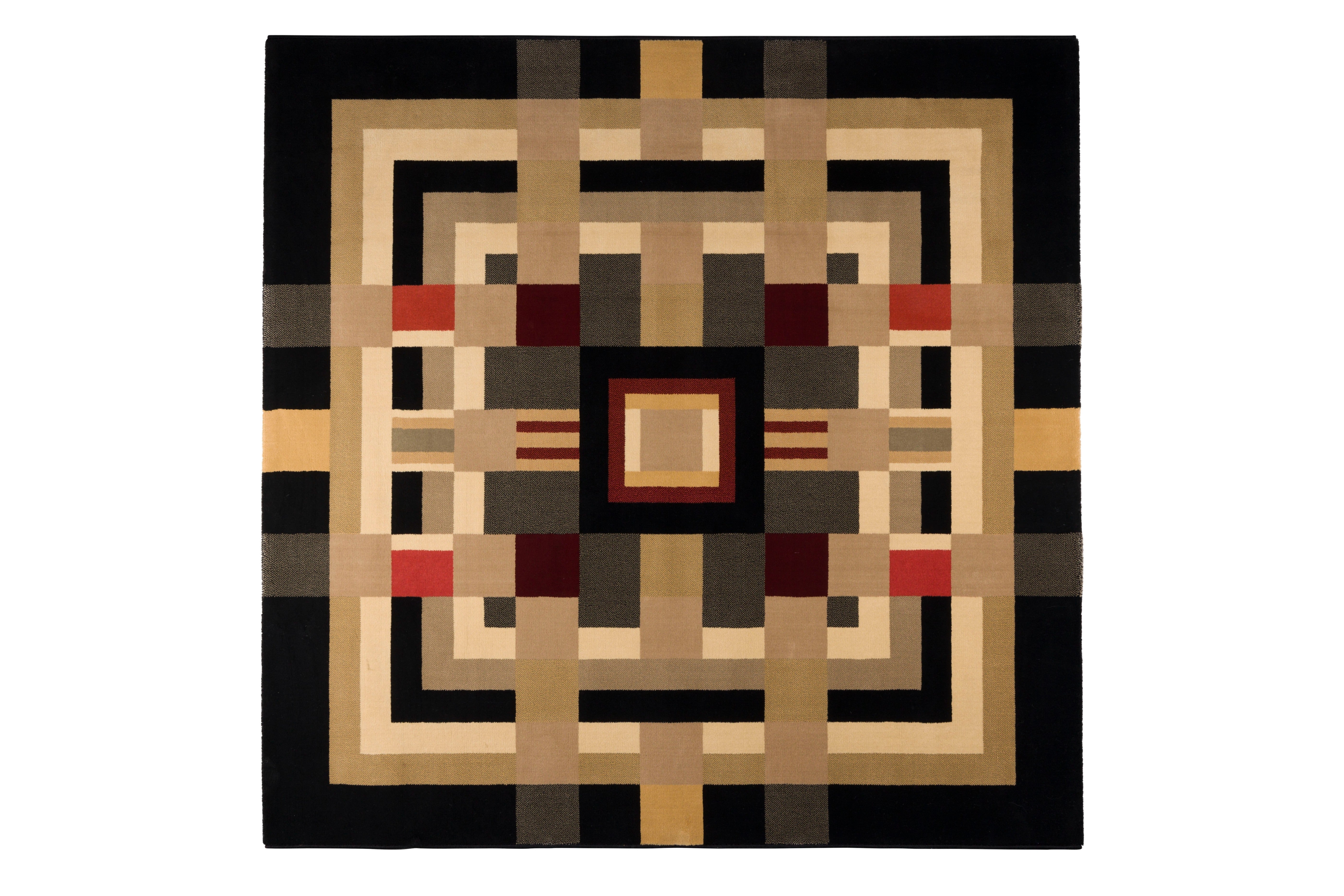 Urban Maze Rug Dark Beige