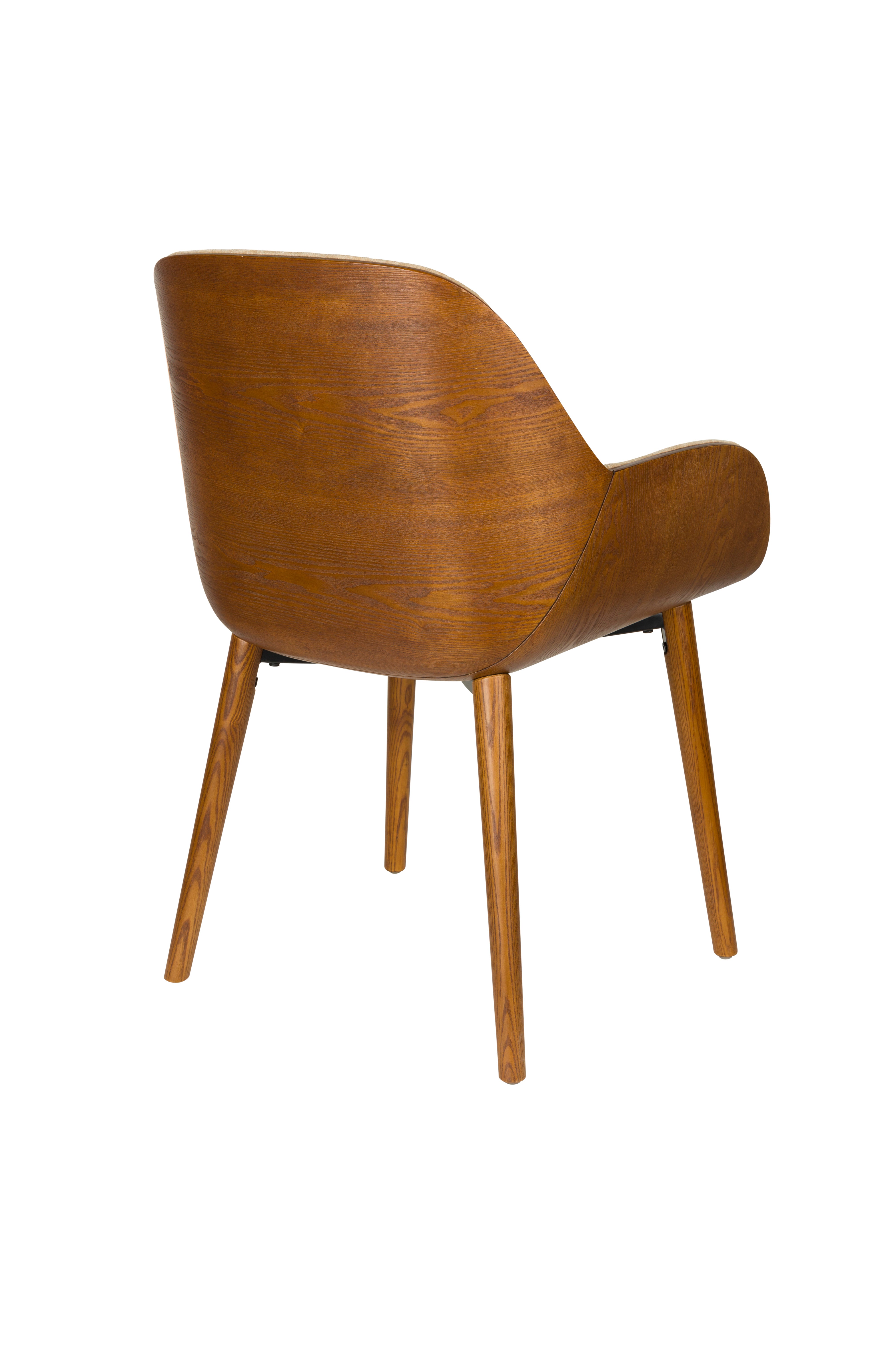 TAYLOR Chair beige with wooden base