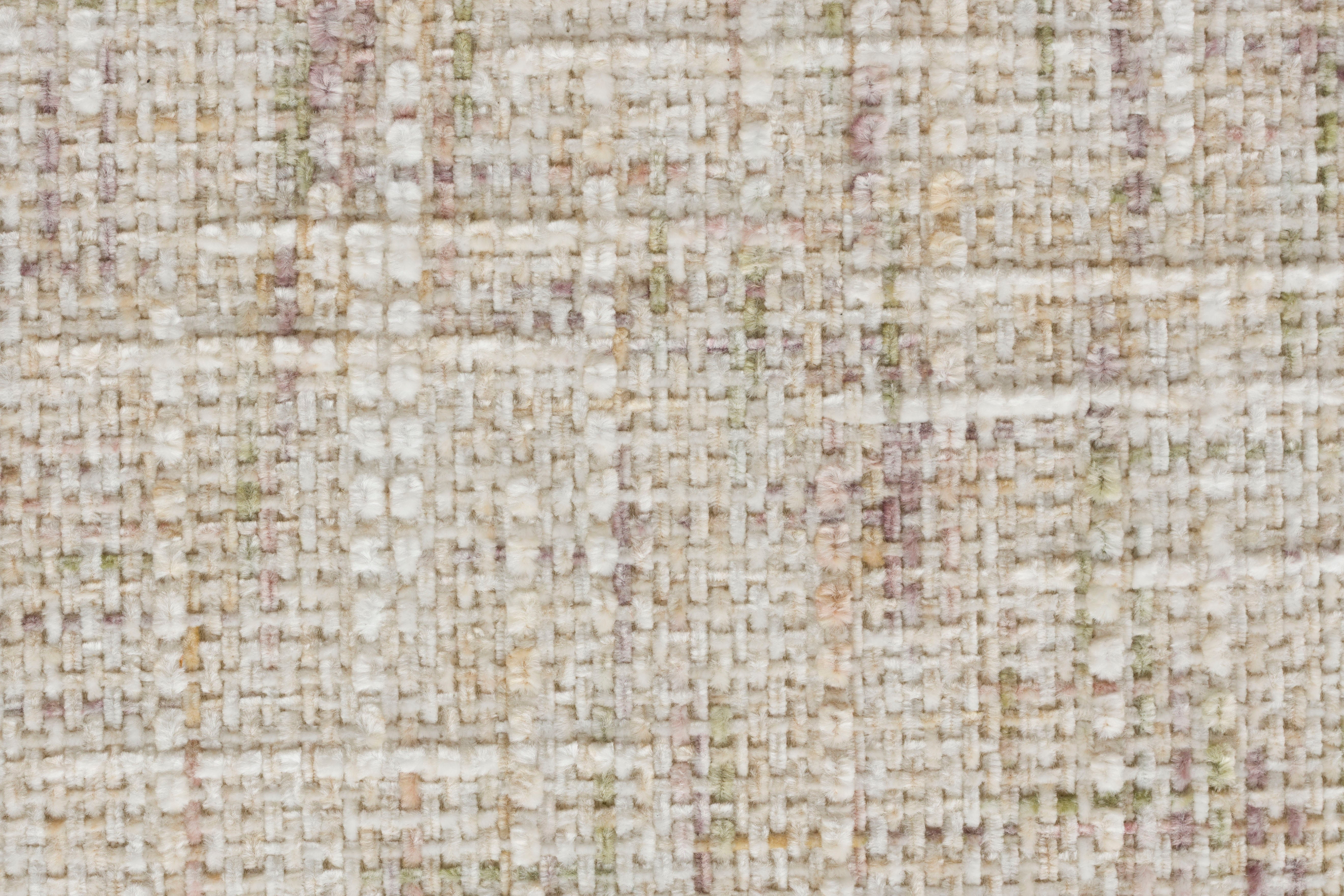 Barstuhl CLAES hellbeige Melange mit braunem Gestell