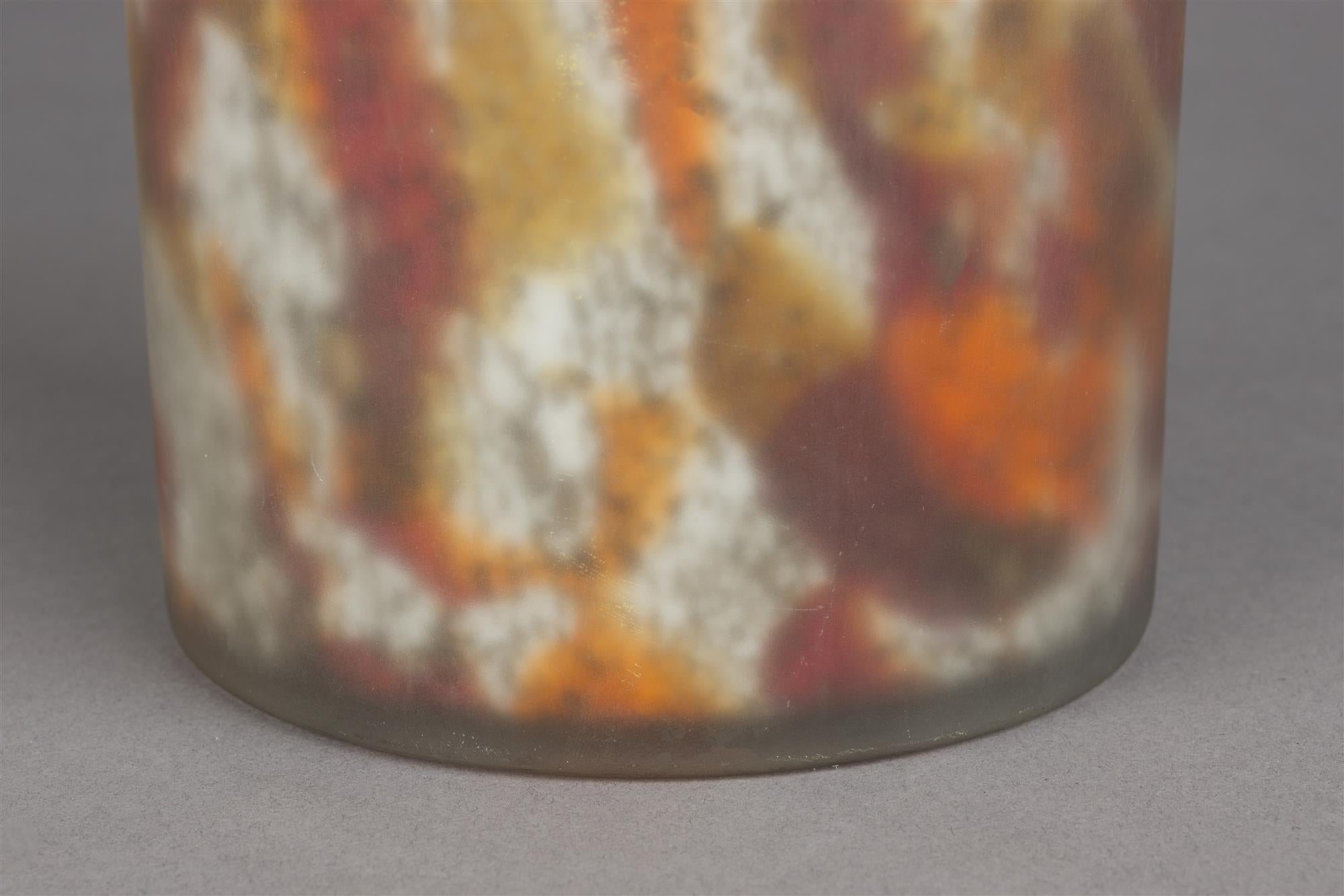 EARL vase orange with brown