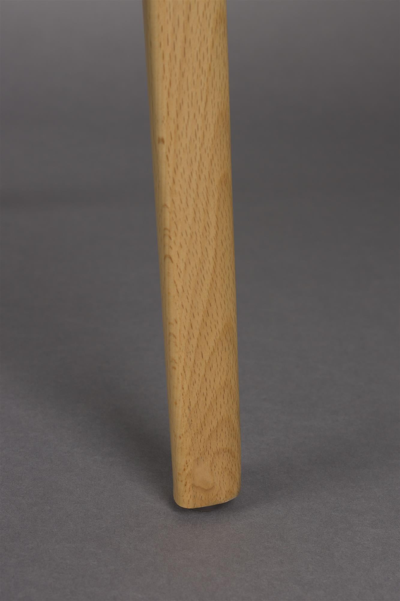 BABINGTON Armchair in Brown with Wooden Base