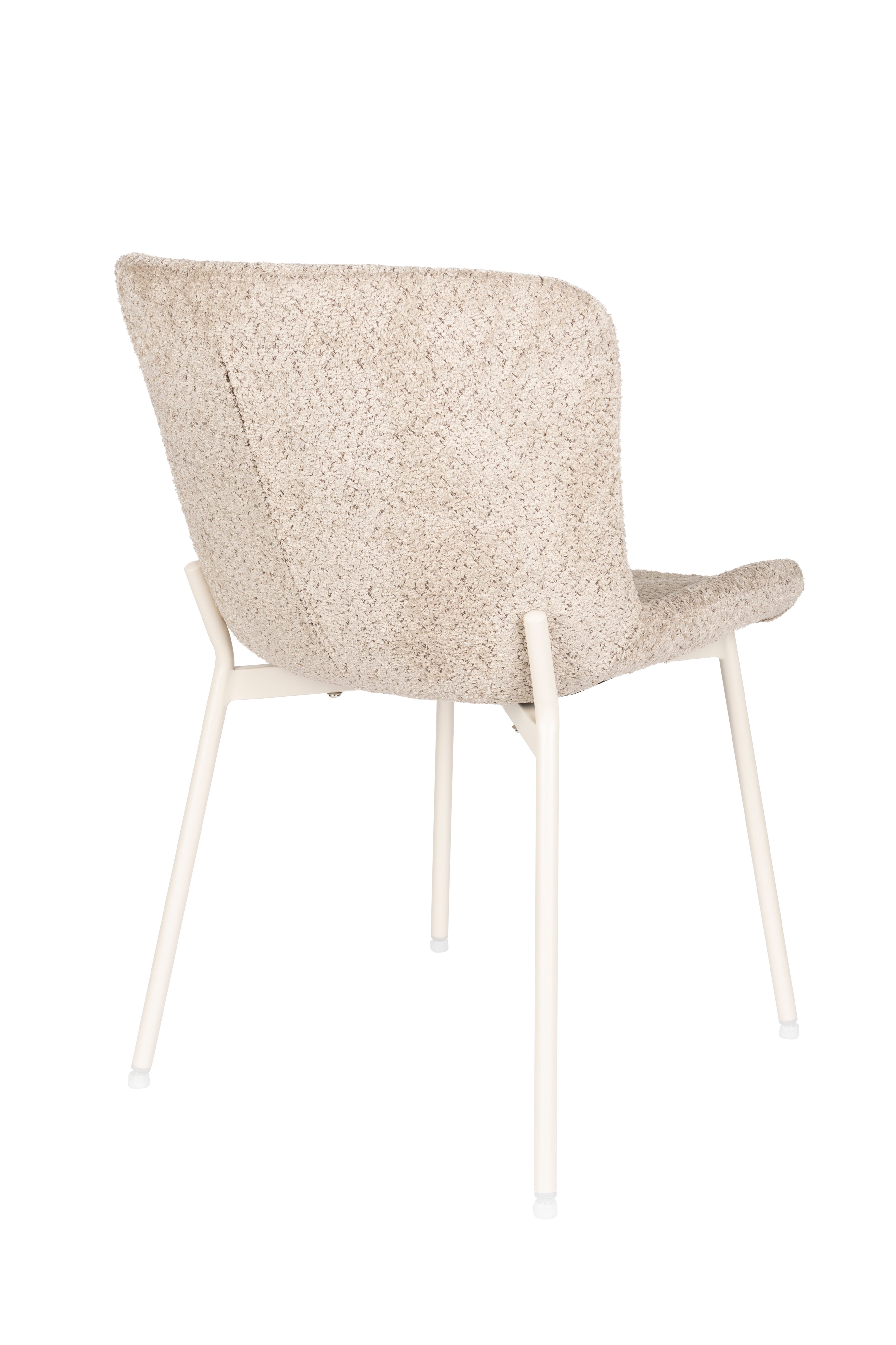 MARION Chair in Light Brown with Beige Base