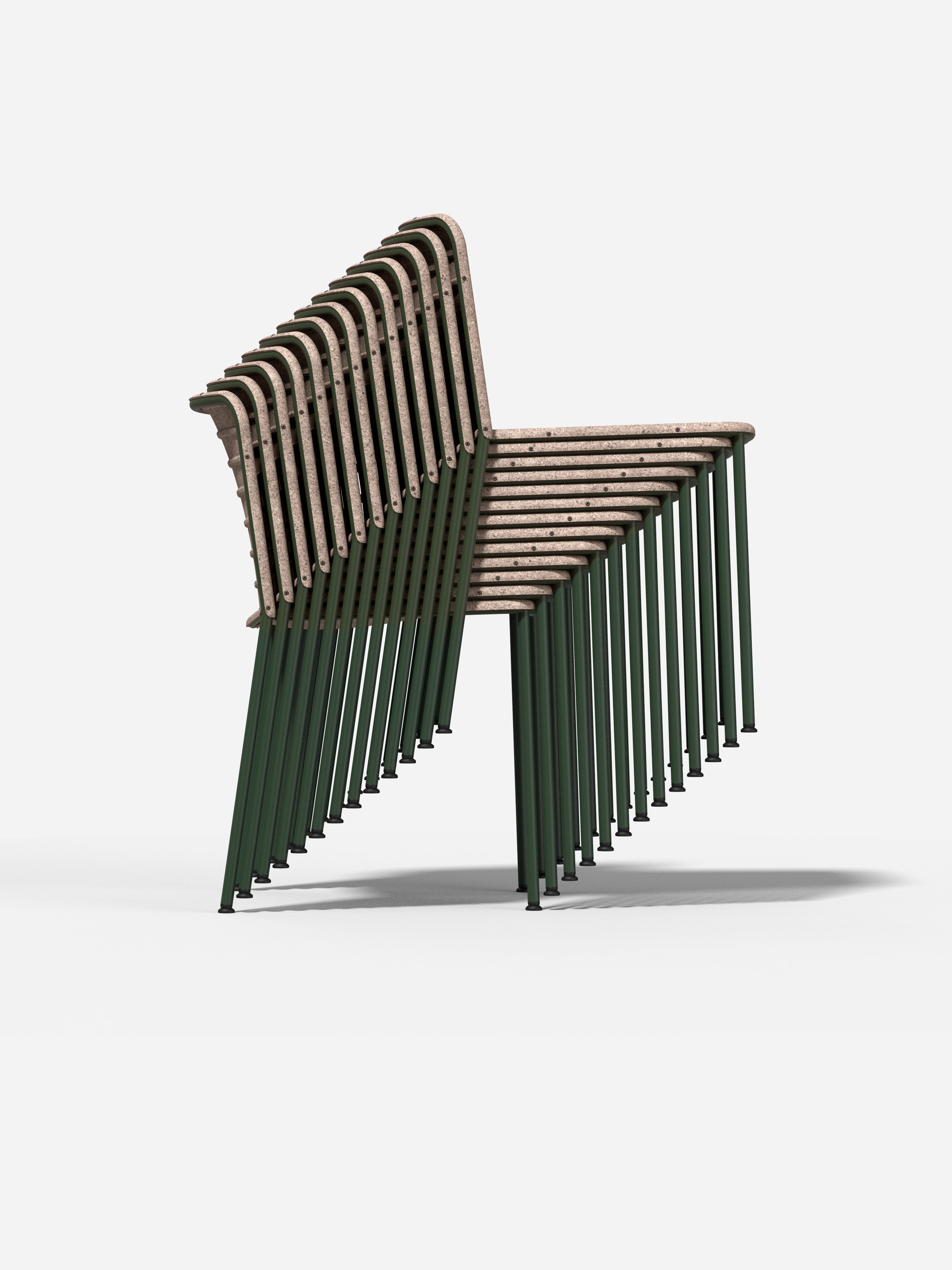 FLAX STACKER Chair brown