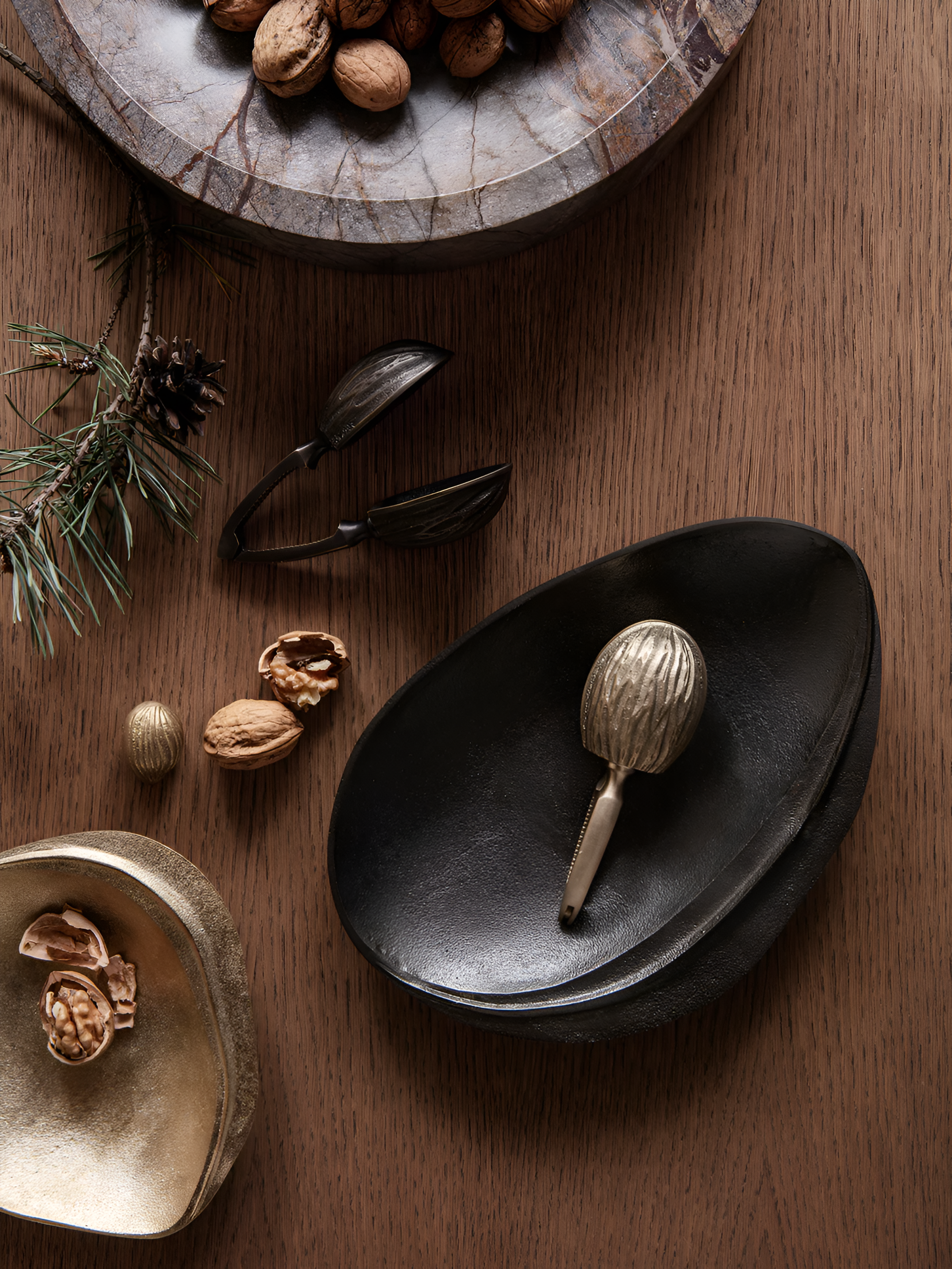 Dziadek do orzechów FOREST NUT CRACKER Messing