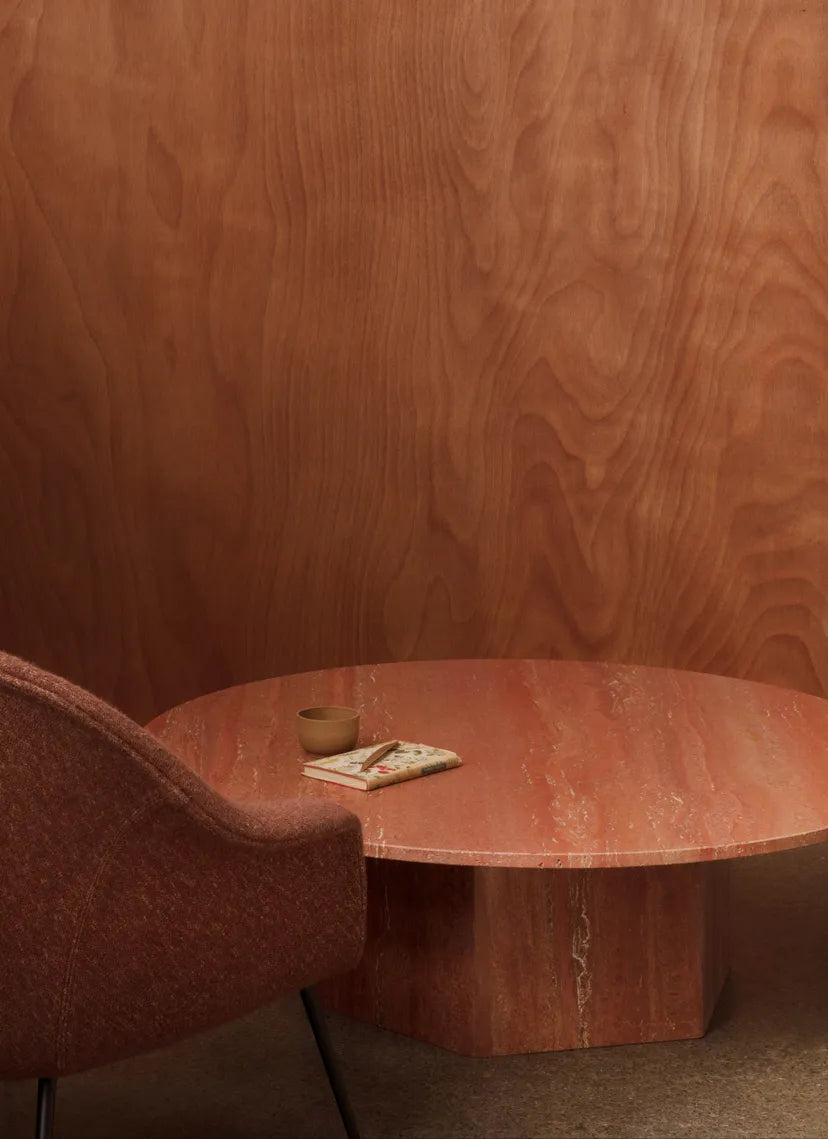 Kaffeetisch EPIC roter Travertin