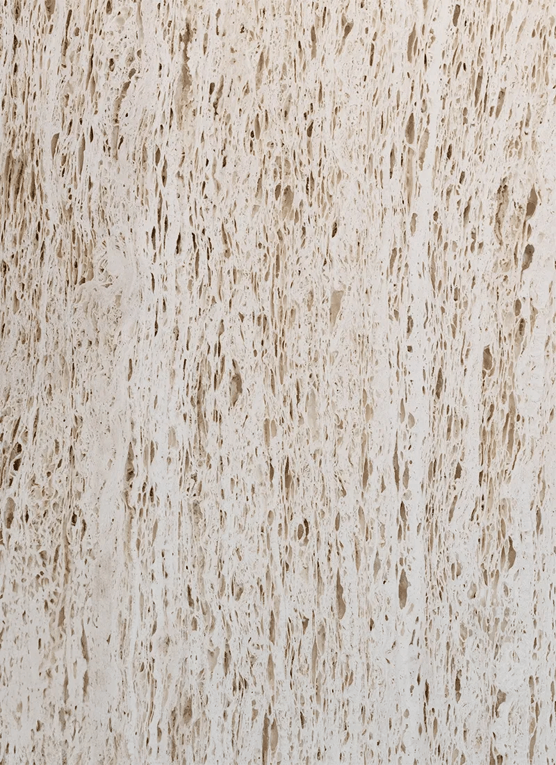 Kaffeetisch EPIC cremefarbener Travertin