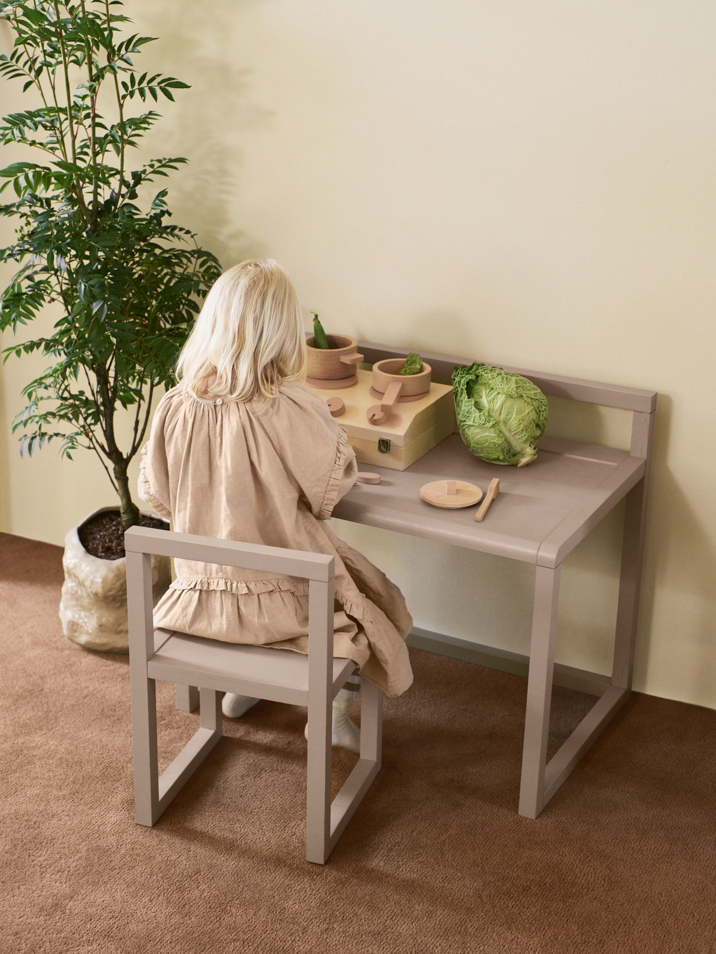 LITTLE ARCHITECT Kinderstuhl beige