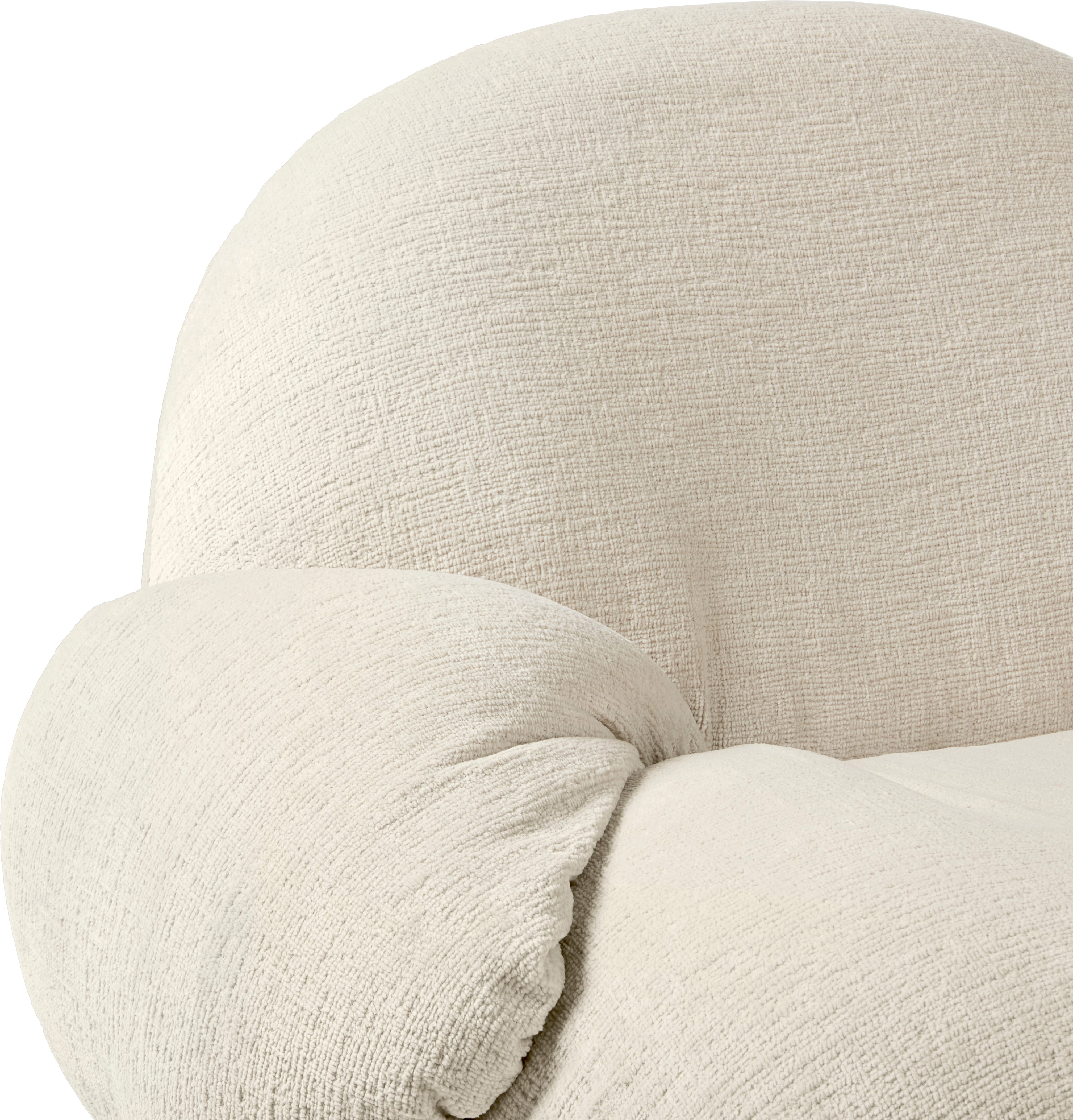 3-seater PACHA sofa upholstered with a black base