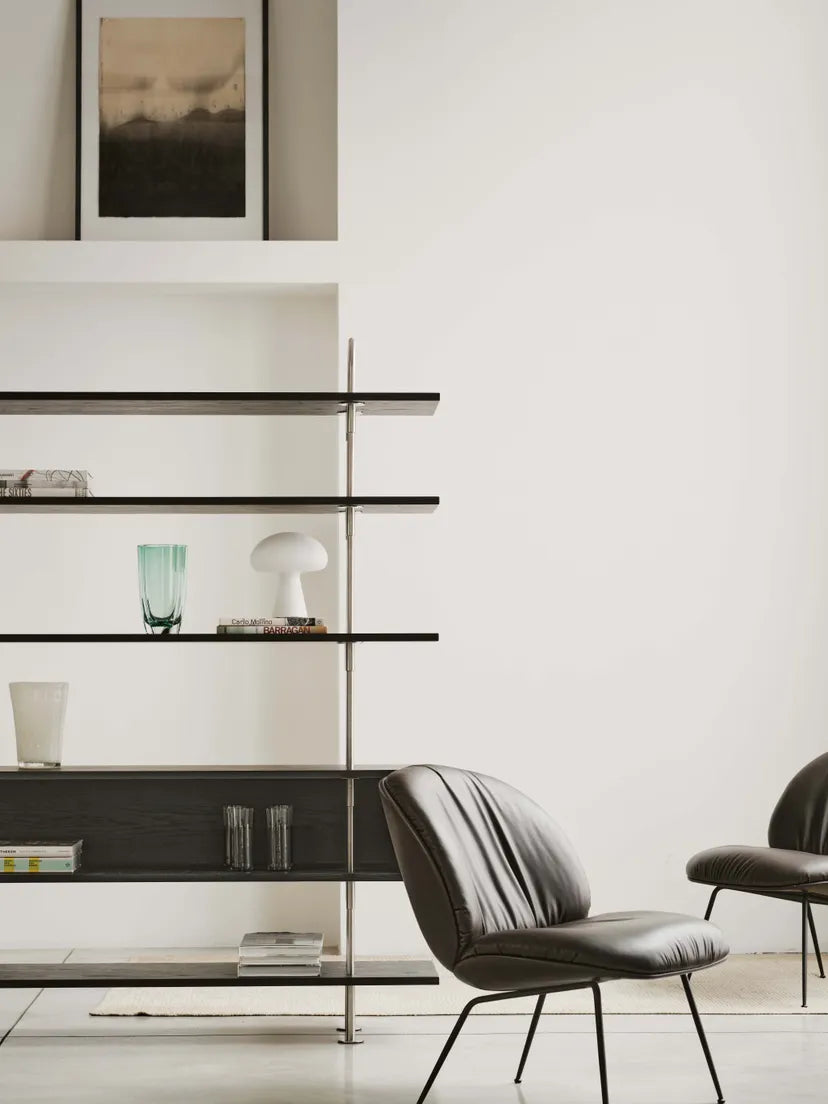 Sessel BEETLE SOFT gepolstert mit schwarzem Gestell