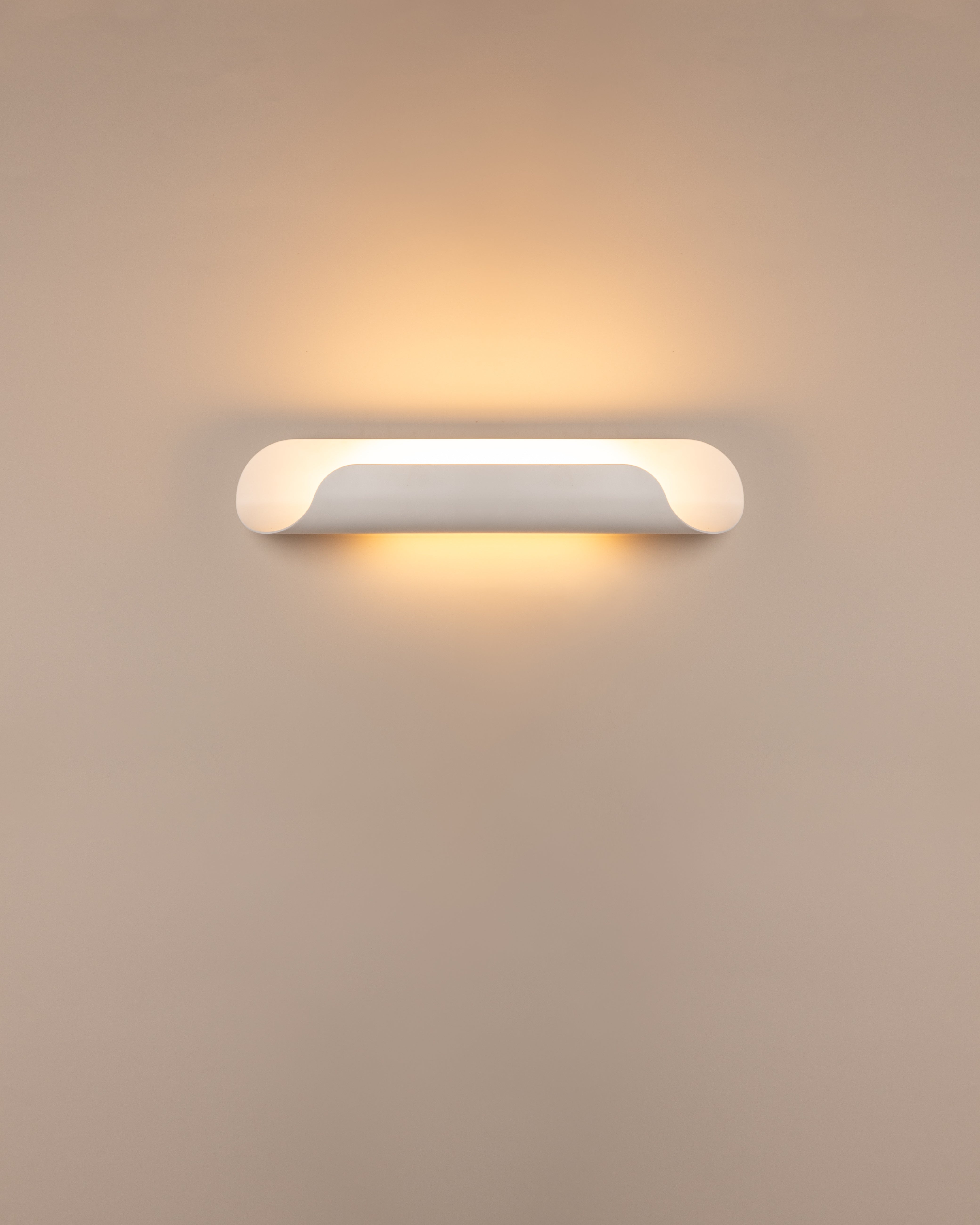 Lampa ścienna ROLL biały