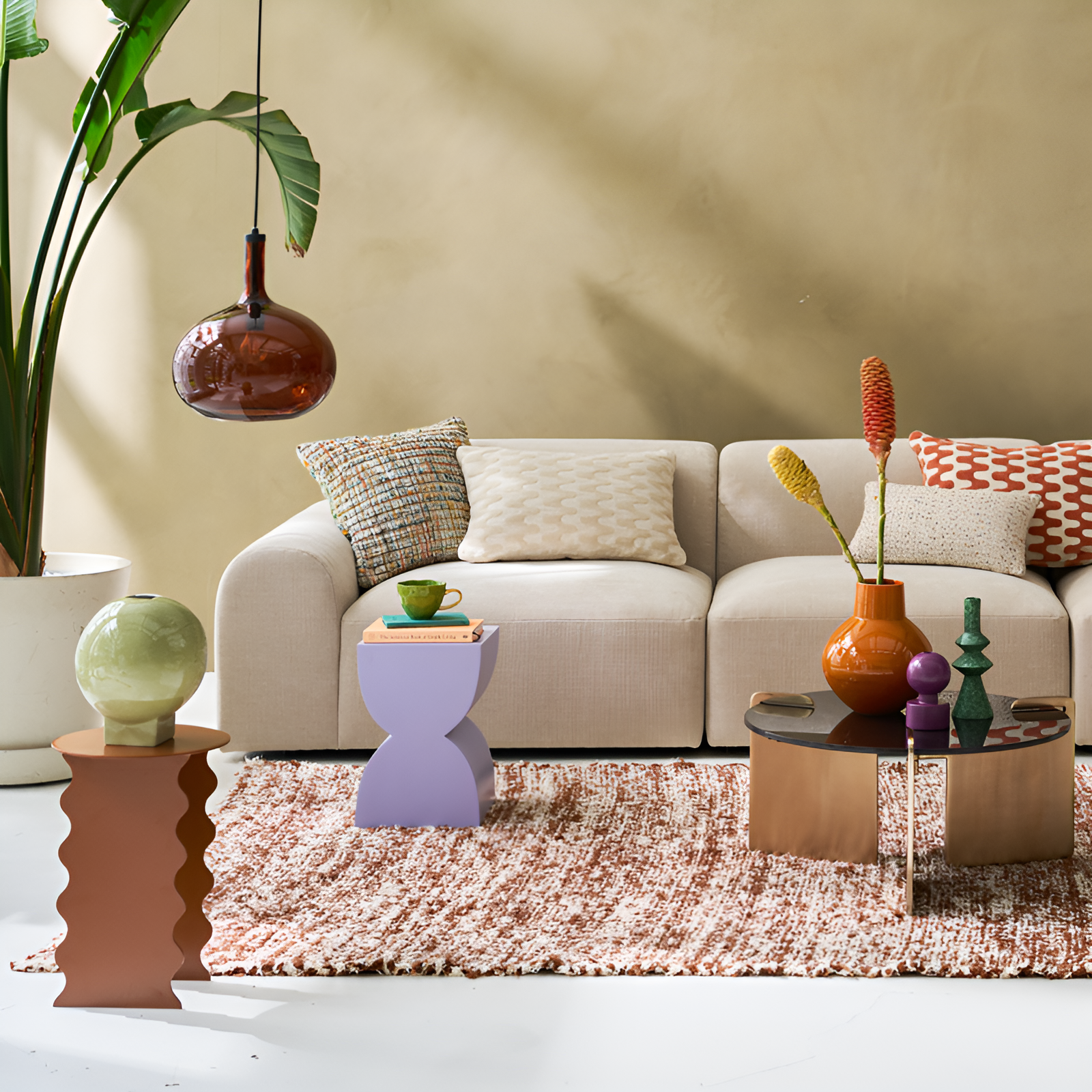 CORVO Beistelltisch flieder