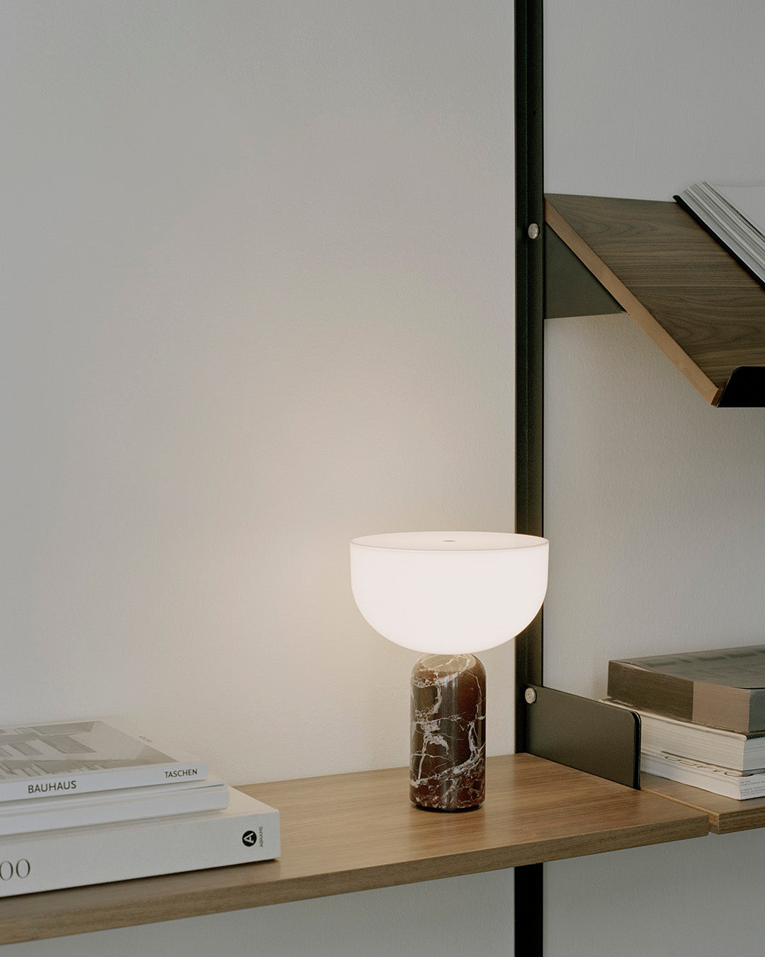 Tragbare Lampe KIZU Burgunder Marmor