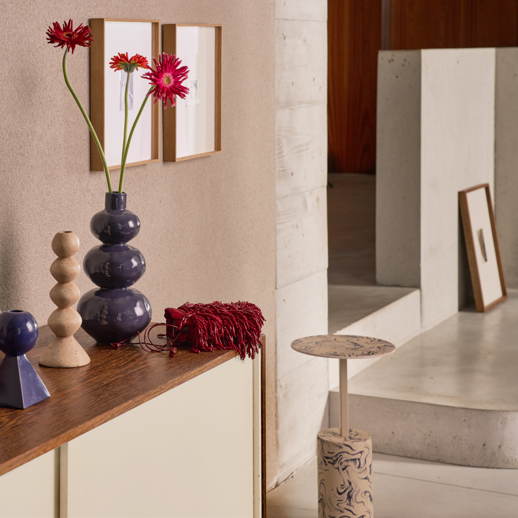 Wazon EMILY dunkelblau Keramik