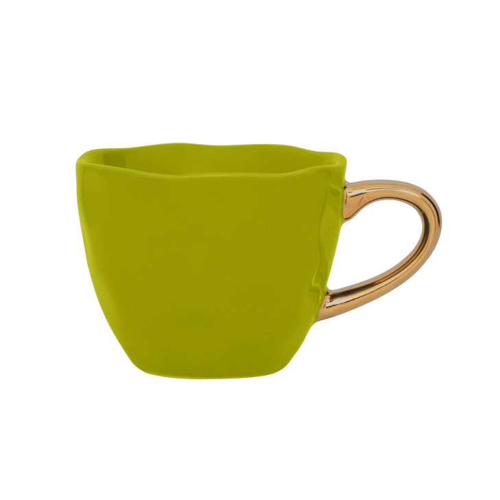 Filiżanka do espresso GOOD MORNING zielony ze złotym – Urban Nature Culture